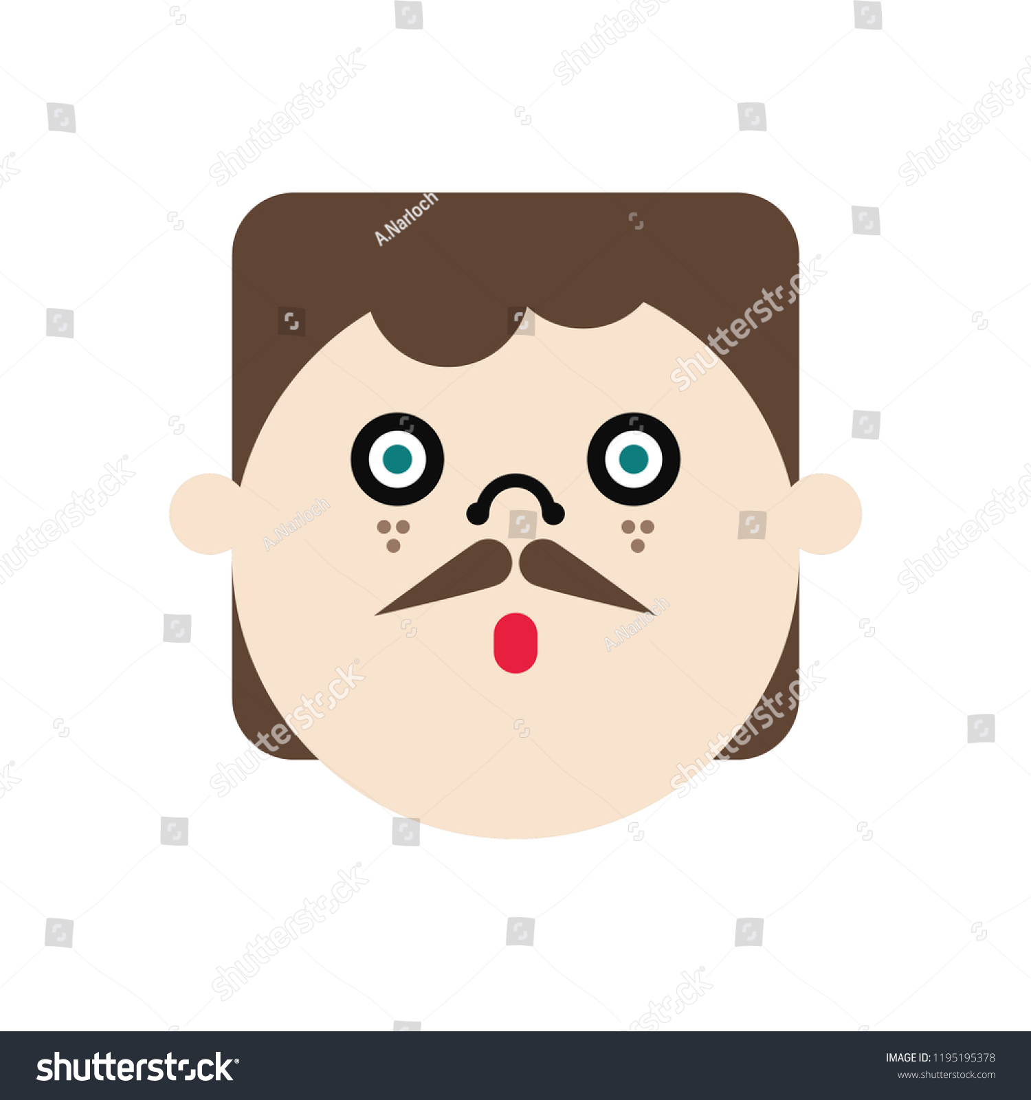 Funny Man Cartoon Character Vector Illustration Stock Vector Royalty Funny Man Cartoon Character Vector Illustration Stock Vector Royalty