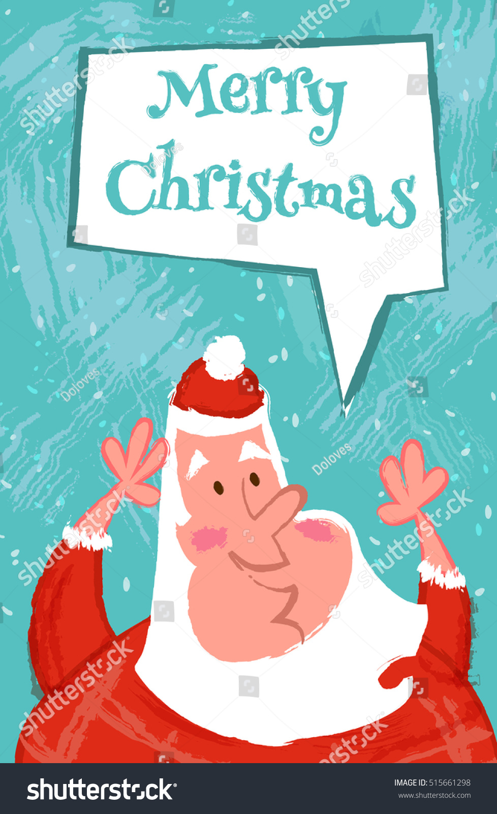 funny merry christmas card with happy santa claus vector cartoon illustration in hand draw style - Funny Merry Christmas Greetings funny merry christmas card with happy santa claus vector cartoon illustration in hand draw style - Funny Merry Christmas Greetings