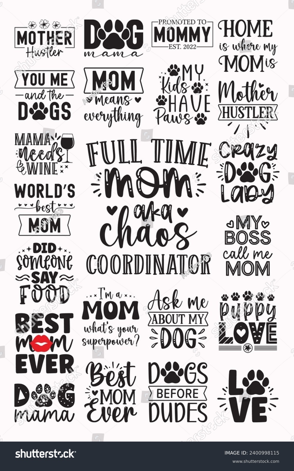 SVG of Funny mom quotes, Funny sarcastic Mom Sayings and Hand-Drawn Illustrations svg