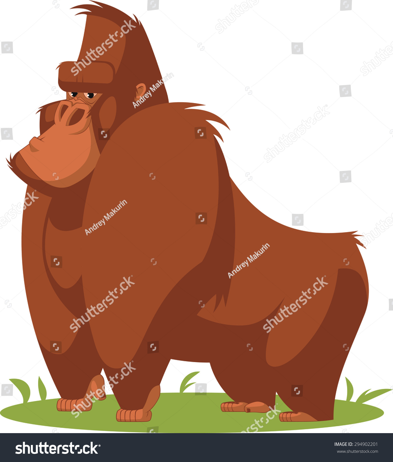 Funny Monkey Stock Vector 294902201 : Shutterstock