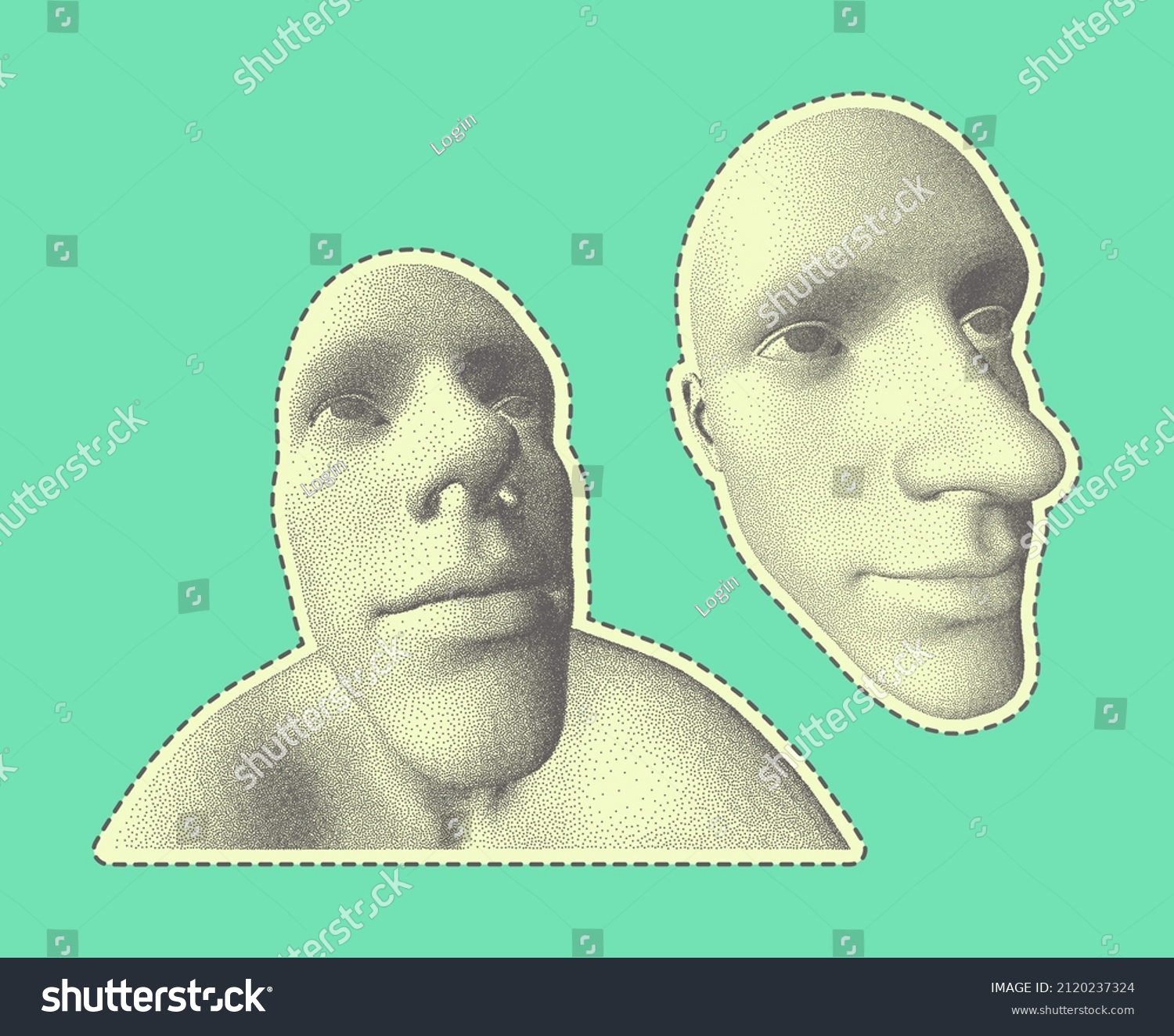 Funny People Portraite Caricature Creative Design Stock Vector Royalty Funny People Portraite Caricature Creative Design Stock Vector Royalty