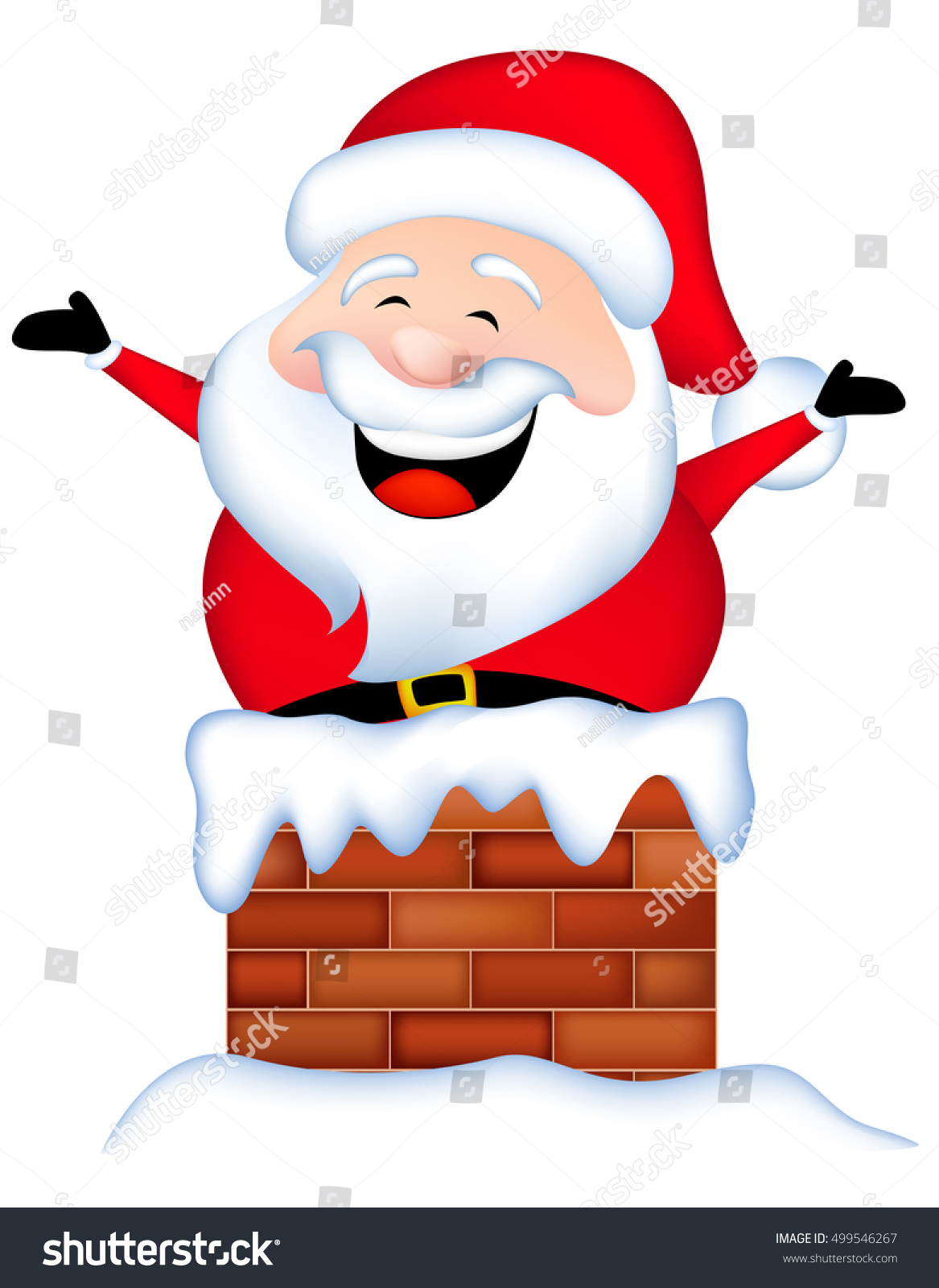 Funny Santa Stuck In Chimney