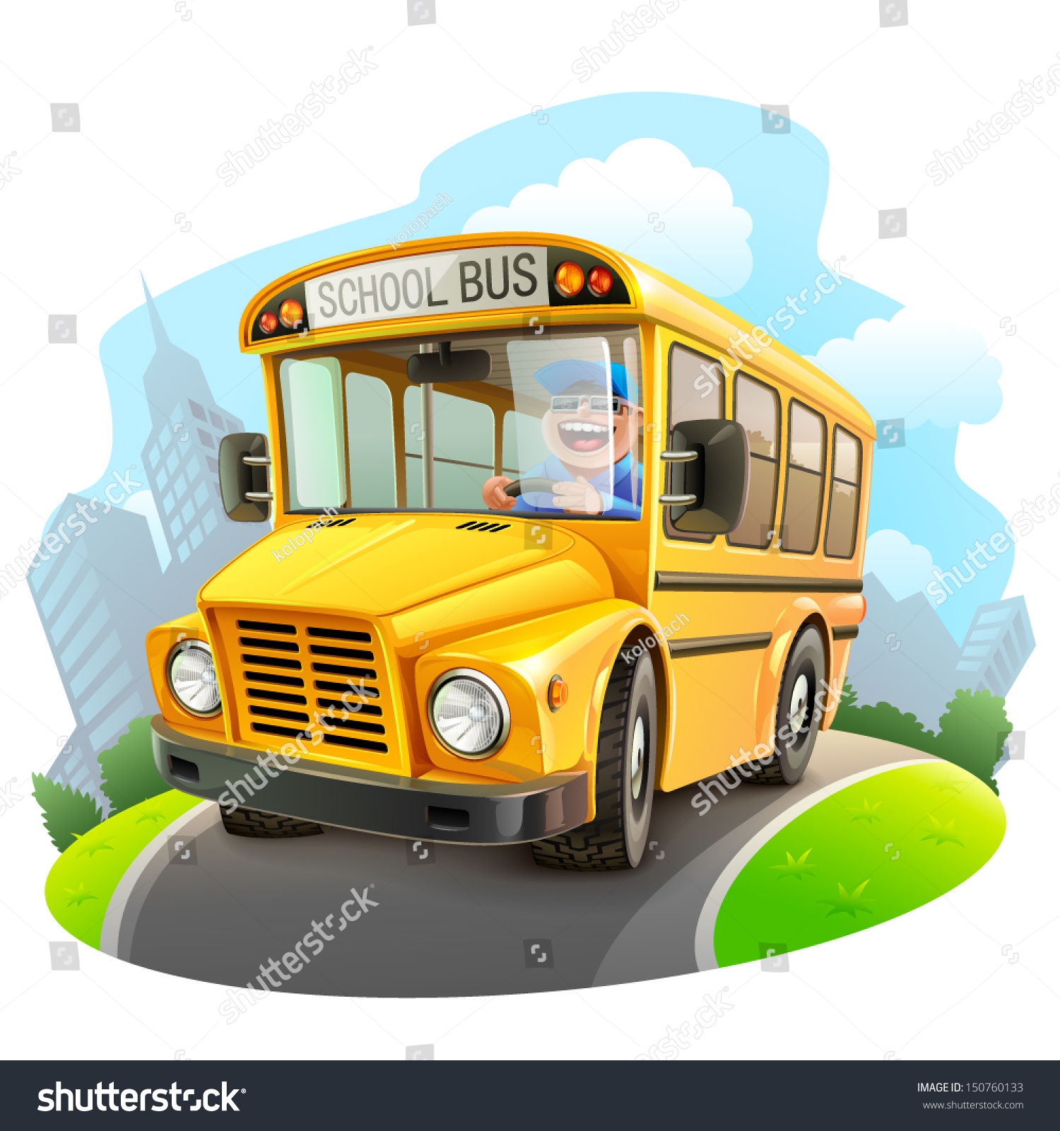 funny bus clipart - photo #44