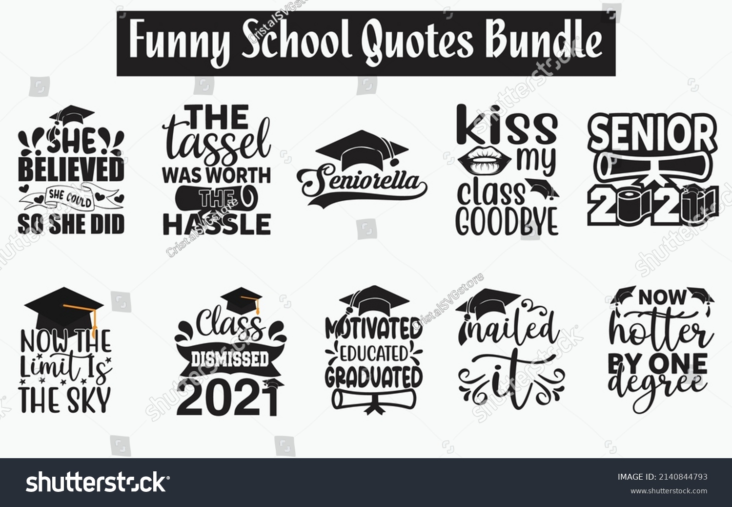 SVG of Funny School Quotes SVG Cut Files Designs Bundle. School quotes SVG cut files, School quotes t shirt designs, Saying about study , graduation speech cut files, student saying eps files, SVG bundle of  svg