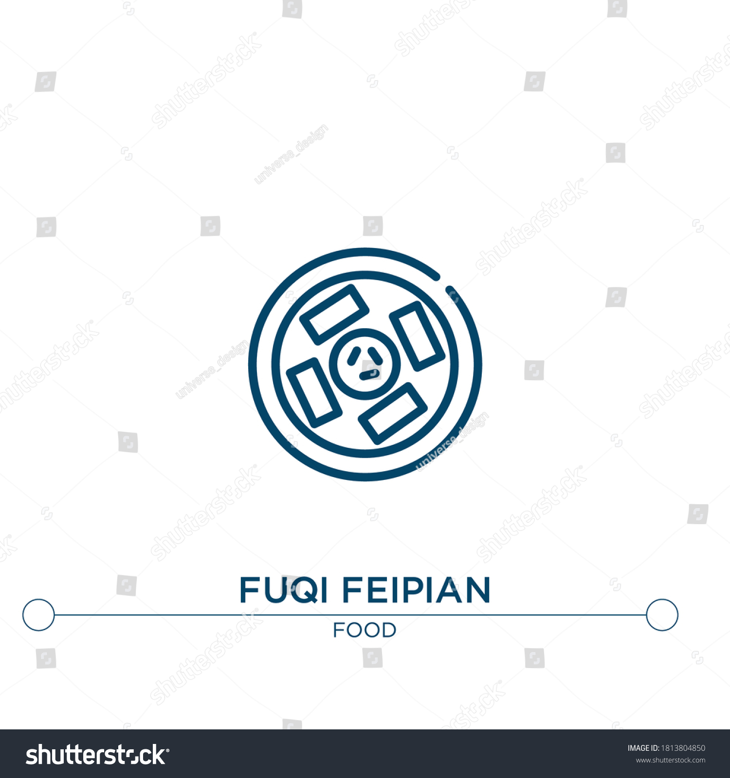SVG of fuqi feipian outline vector icon. simple element illustration. fuqi feipian outline icon from editable food concept. can be used for web and mobile
 svg