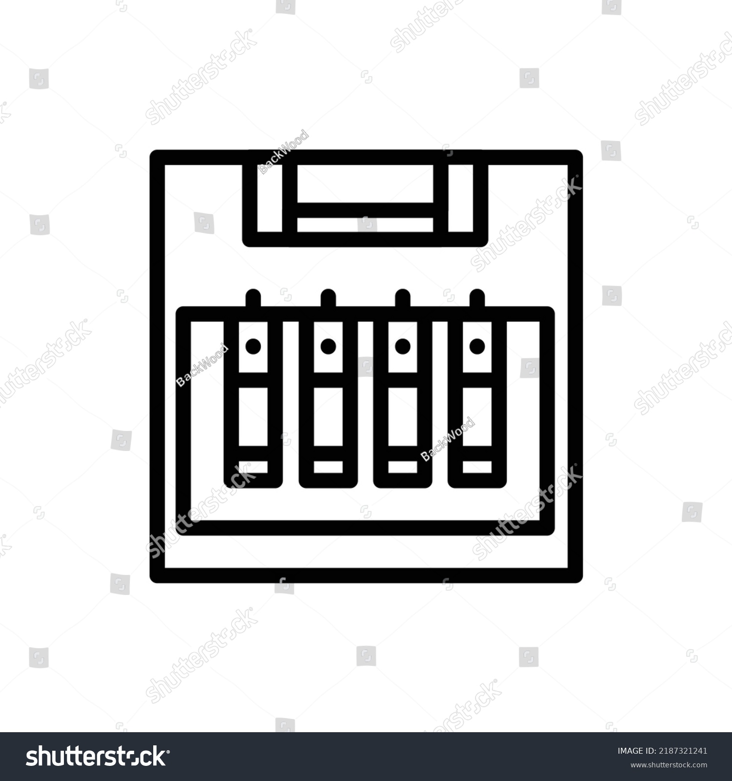 SVG of Fuse box сolor line icon. Pictogram for web page. svg
