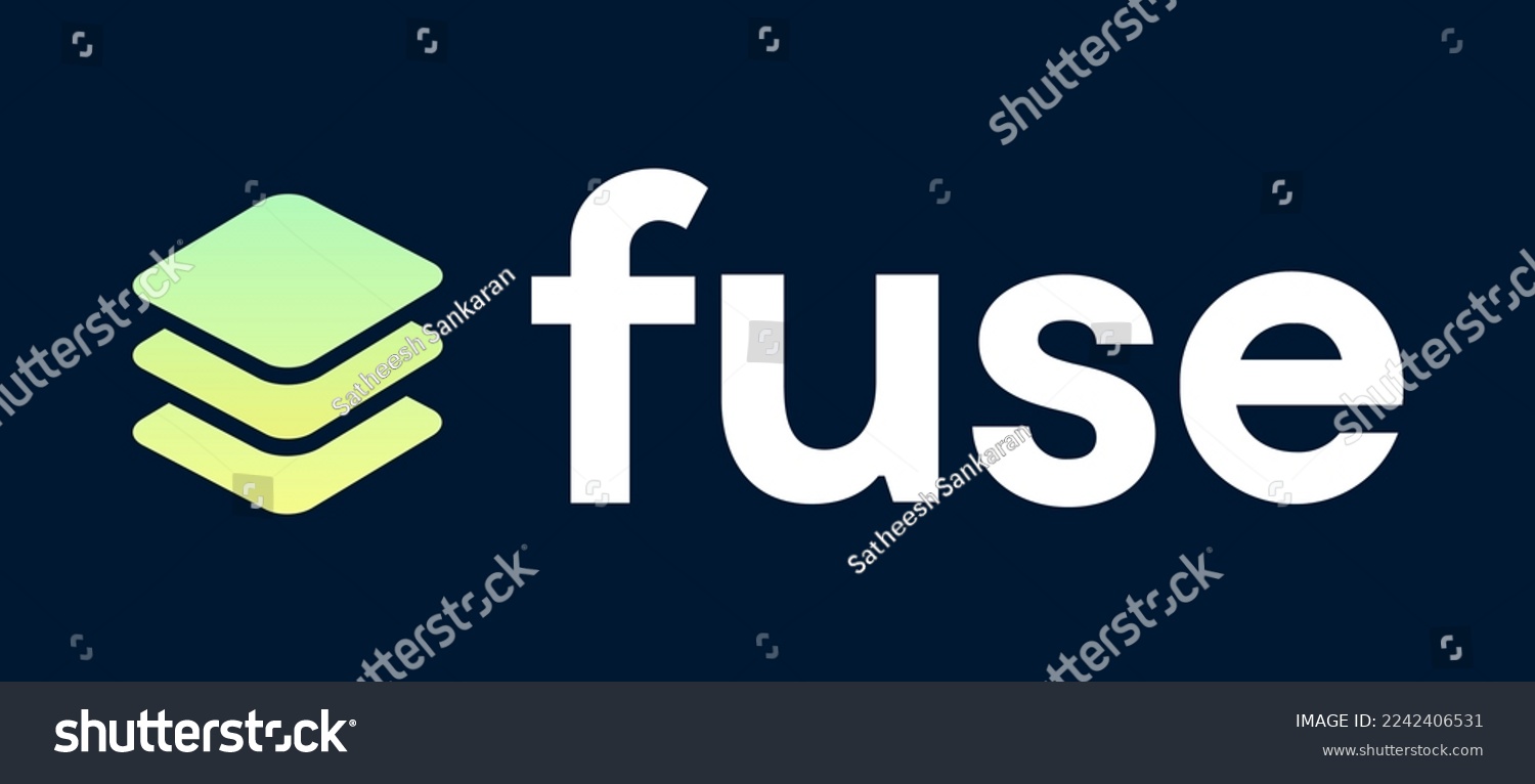 SVG of Fuse Network (FUSE) cryptocurrency logo vector illustration banner and background svg