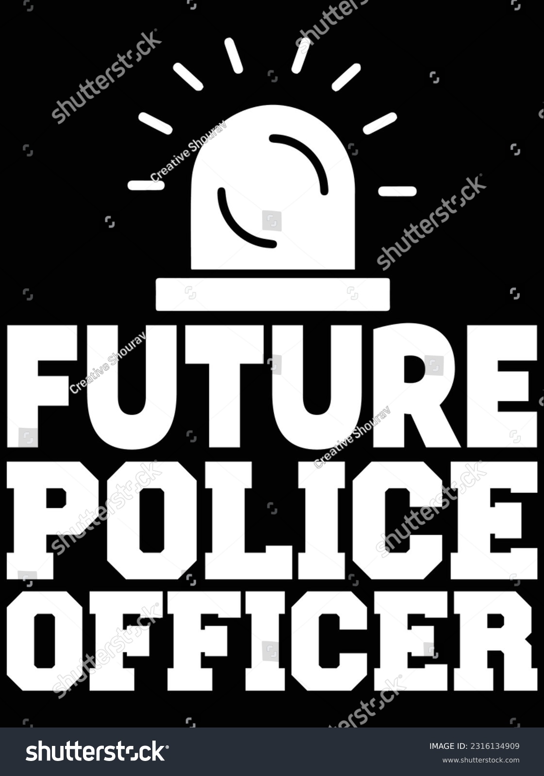SVG of Future police officer vector art design, eps file. design file for t-shirt. SVG, EPS cuttable design file svg