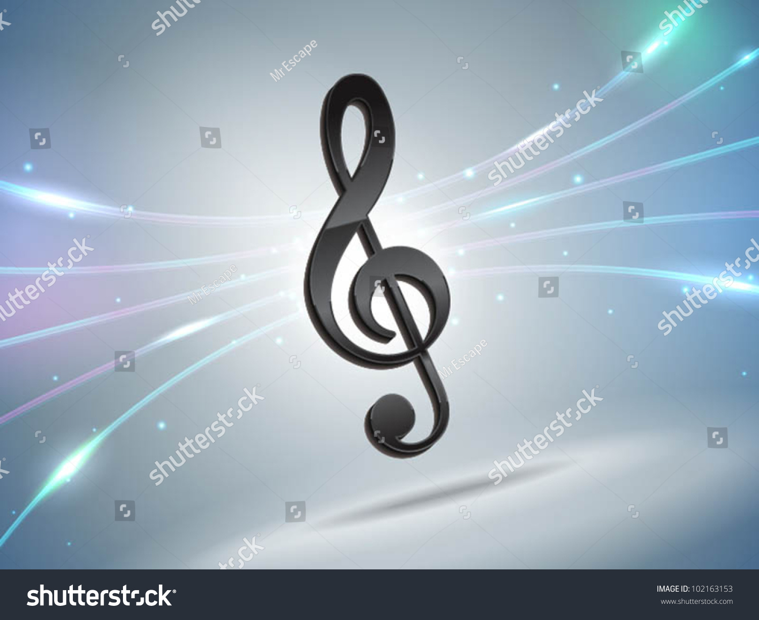 Futuristic Music Note Background Stock Vector 102163153 - Shutterstock