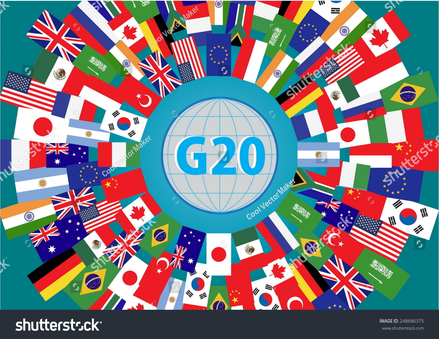 G20 Countries Flags Or Flags Of The World (Economic G20 Countries Flag ...