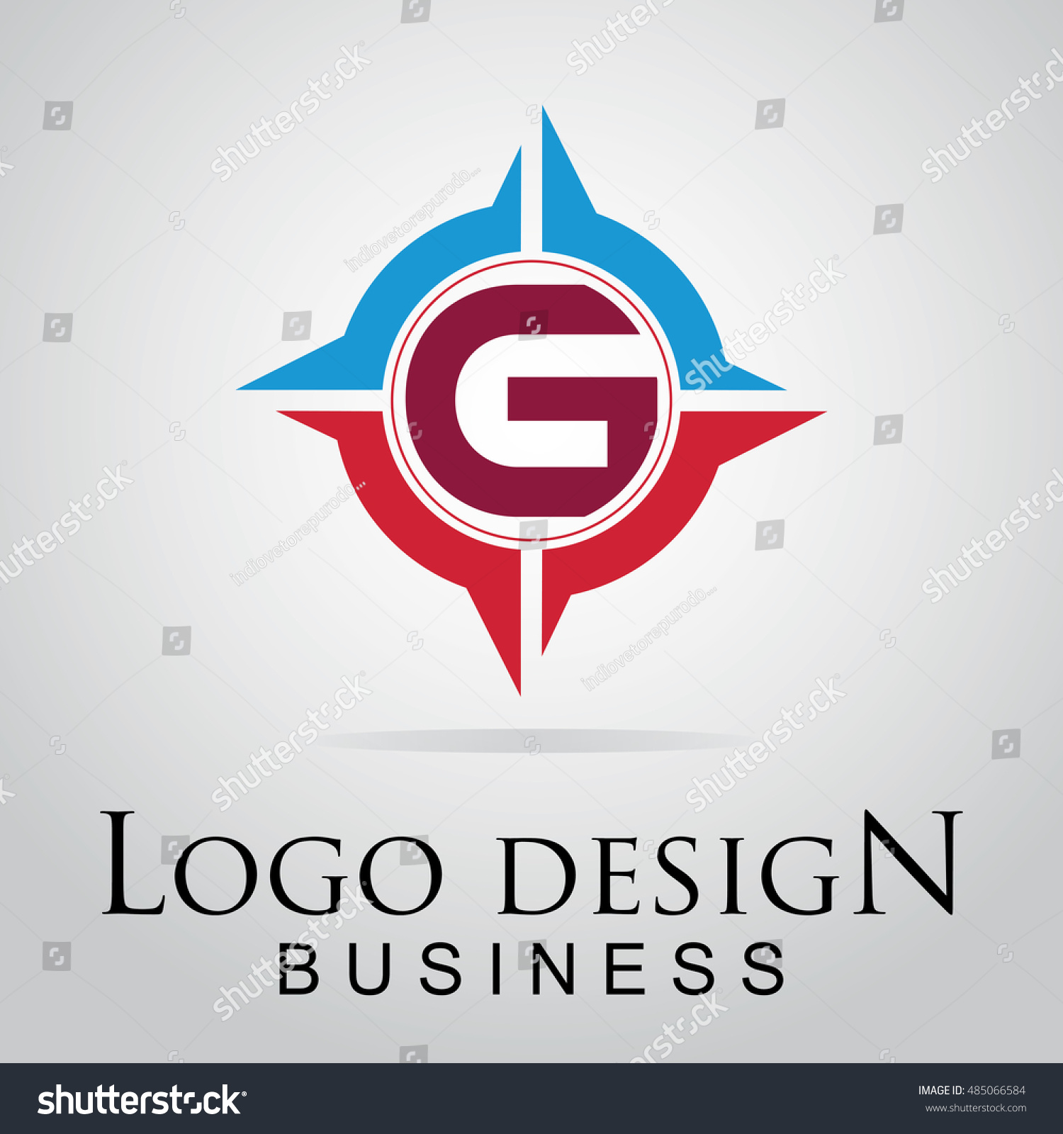 G Letter Logo Cool Circle Vector Stock Vector Royalty Free 485066584