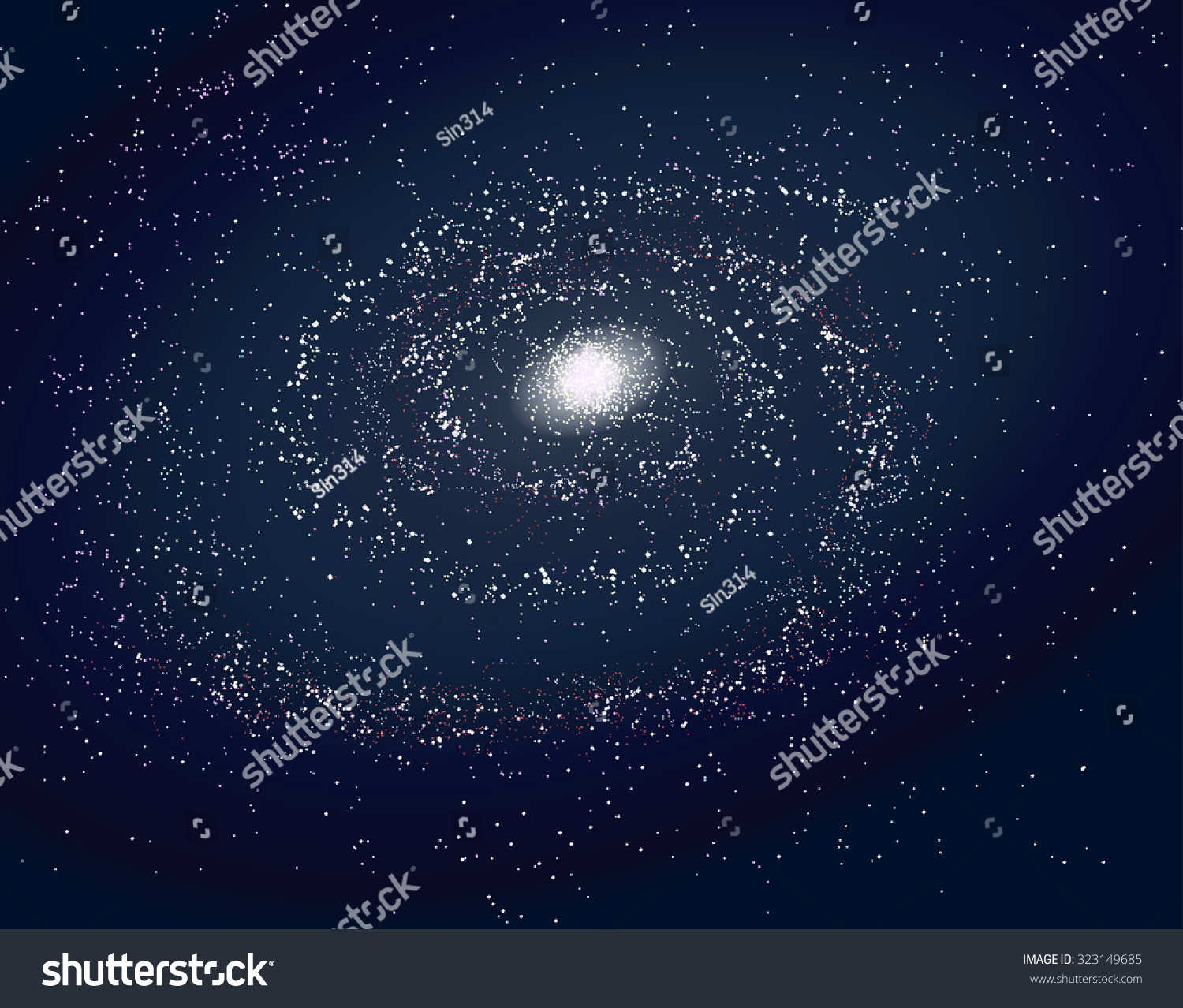 Galaxy Stock Vector 323149685 : Shutterstock