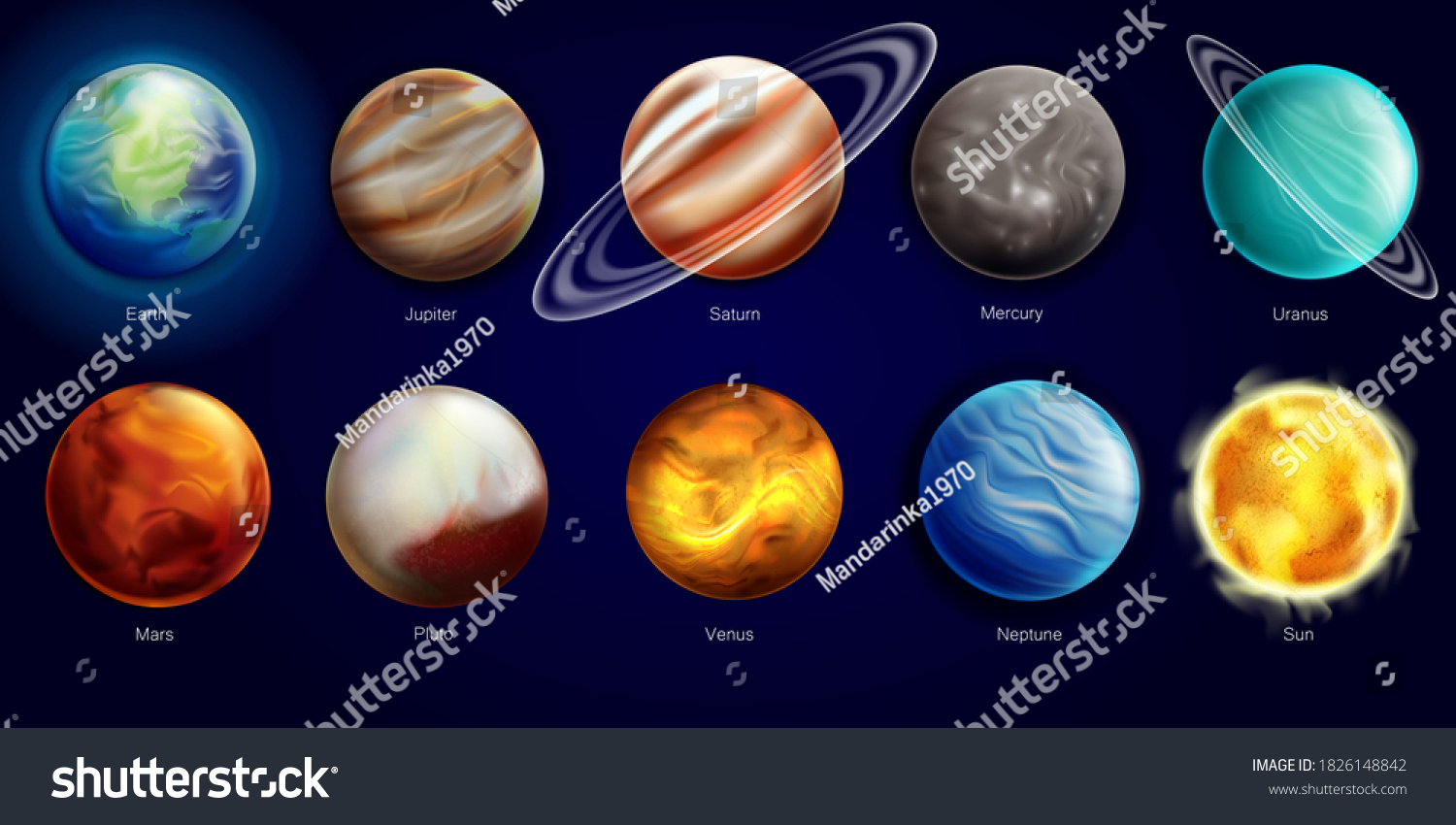 8 planets Images Stock Photos Vectors Shutterstock