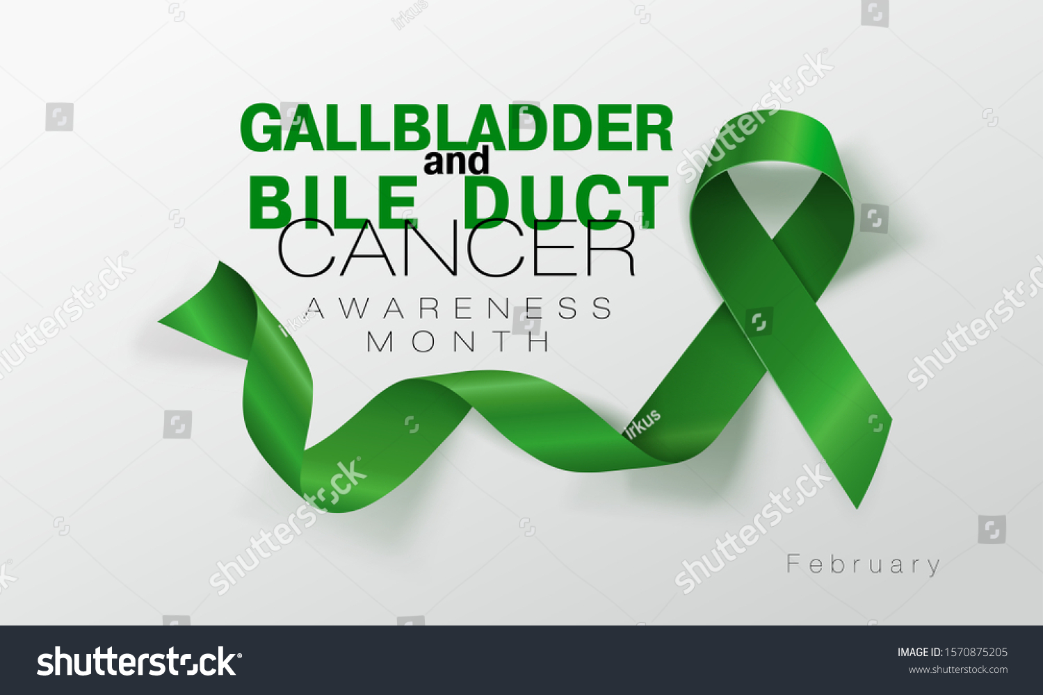 Gallbladder Bile Duct Cancer Awareness Calligraphy Stock Vector ...
