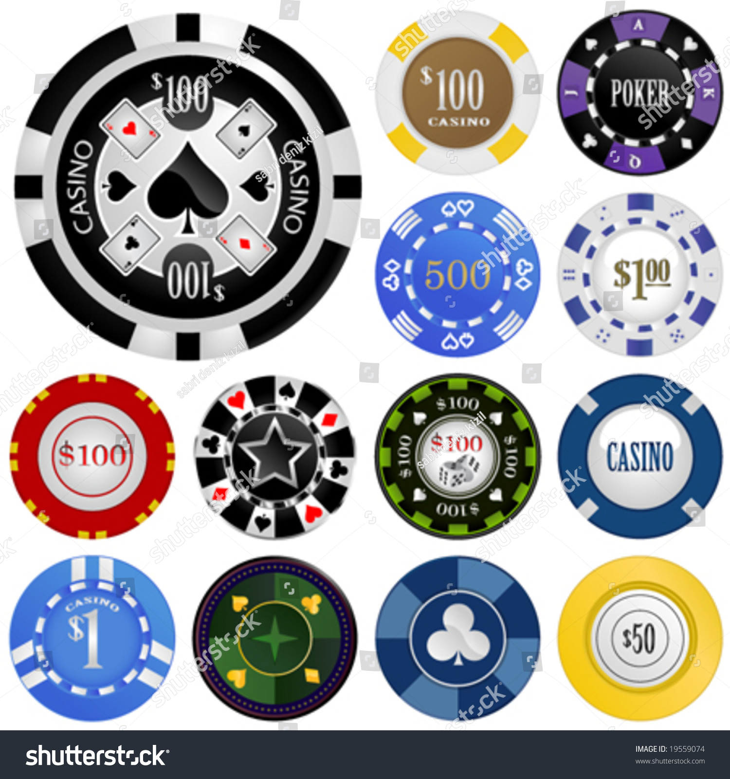 Poker chips vector free download