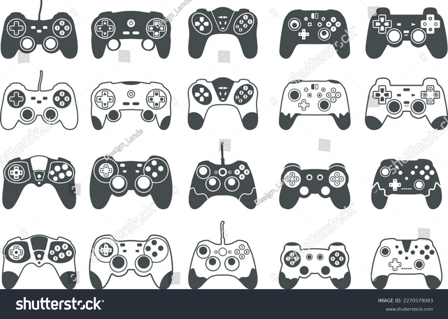 SVG of Game controller silhouette, Game Controller SVG, Video games joystick, Joypad SVG, playing device, Game console vector illustration. svg