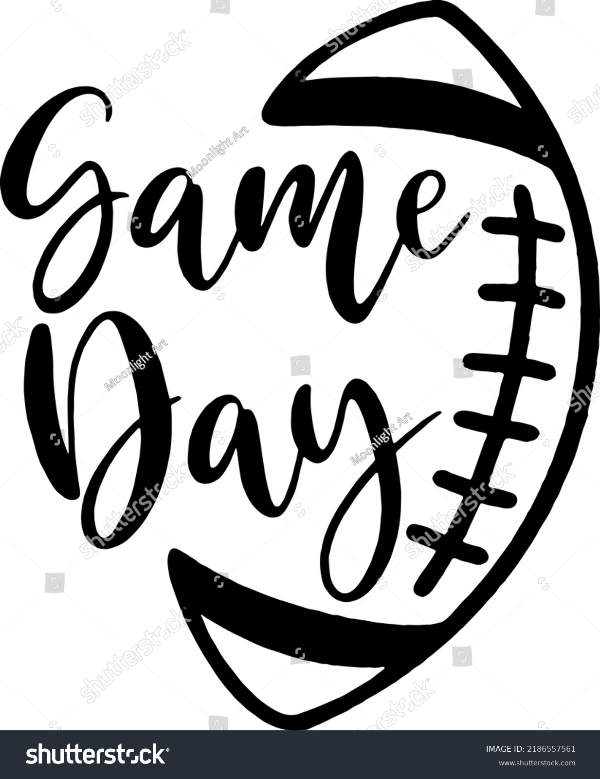 SVG of Game Day Design, Football Shirt Vector, Game Day Vibes, Football Season, Cut Files for Cricut, Cut Silhouette Files, Instan Download, Typography svg