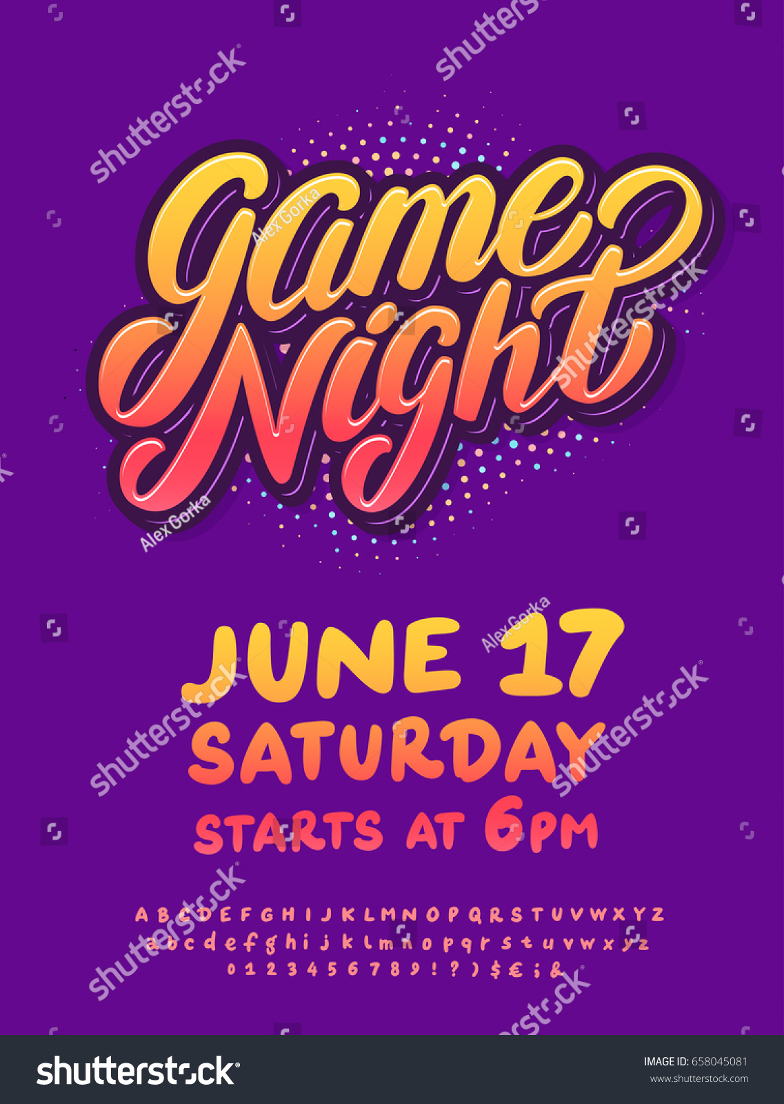 Game Night Poster Template Stock Vector (Royalty Free) 22 With Regard To Game Night Flyer Template