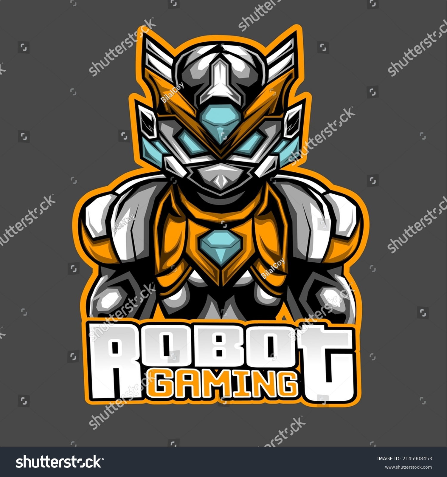 Gaming Robot E Sport Logo Stock Vector (Royalty Free) 2145908453 ...