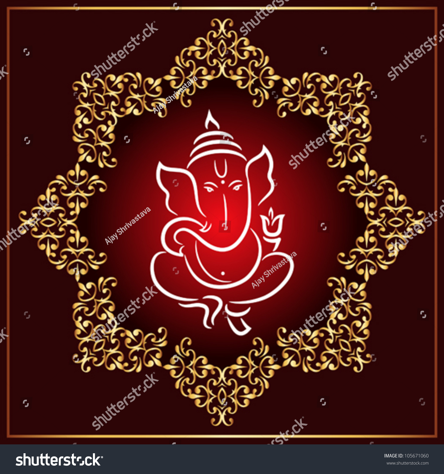 Ganesha Ji Stock Vector 105671060 - Shutterstock