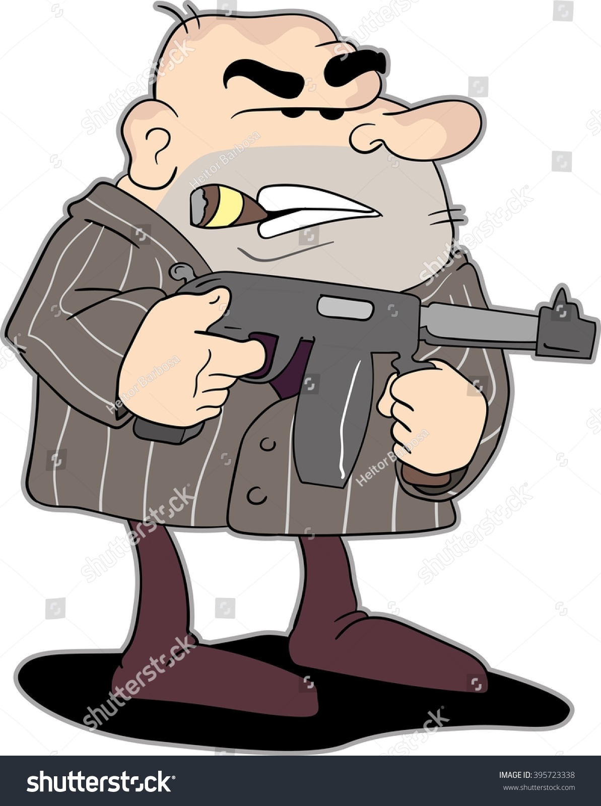 Gangster Cartoon Stock Vector (Royalty Free) 395723338 | Shutterstock