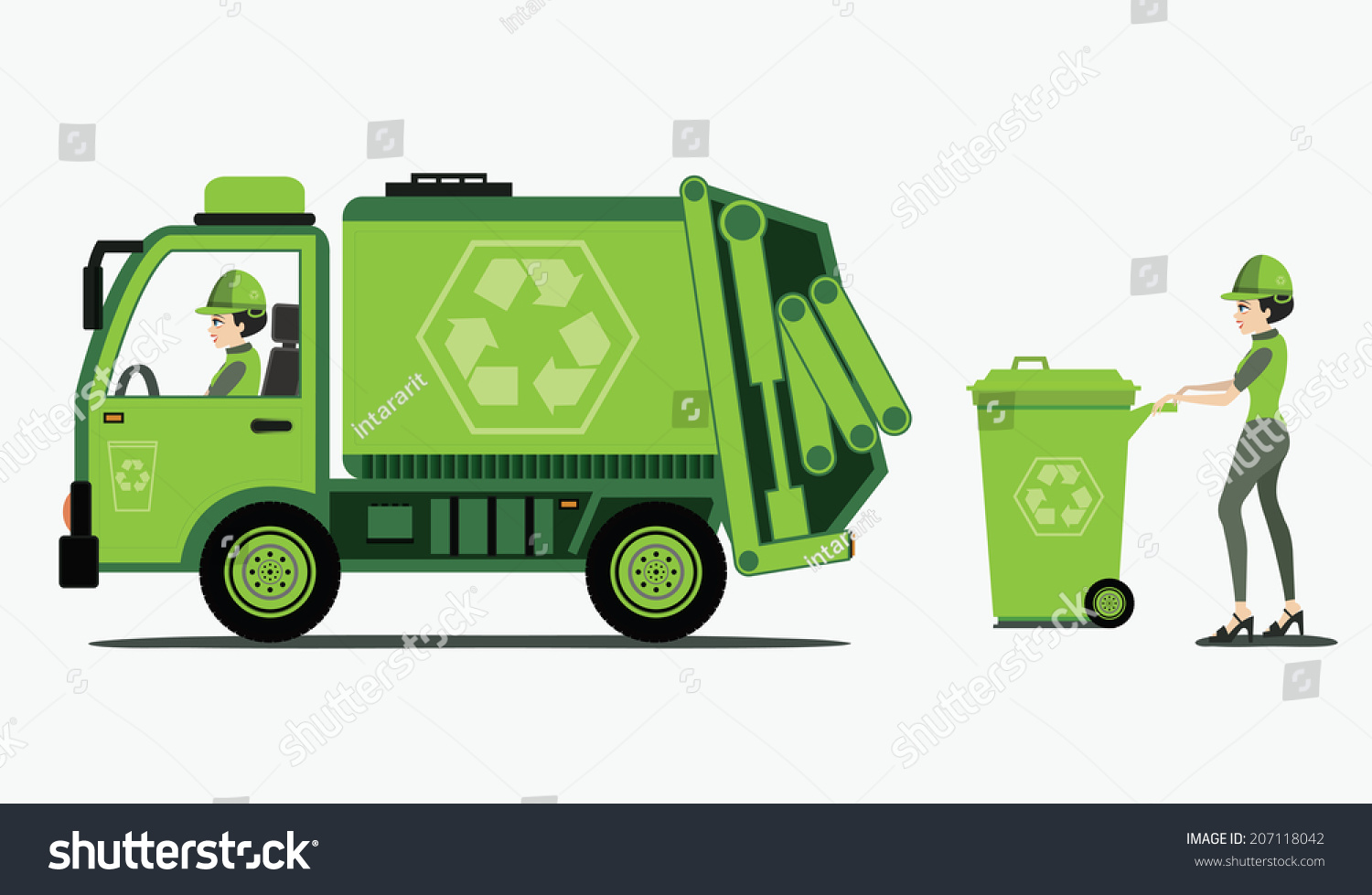 SVG of Garbage and trash collection with white background. svg