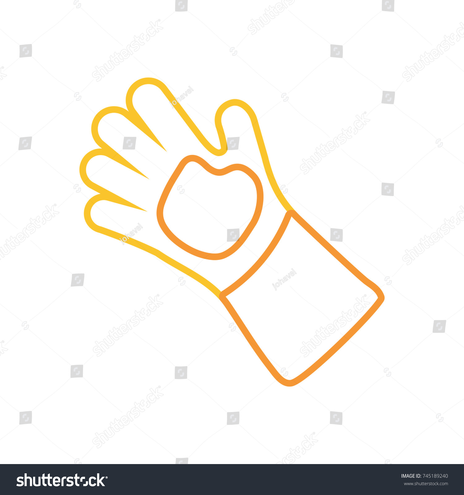 Garden Glove Vector Illustration Stock Vector Royalty Free 745189240 Garden Glove Vector Illustration Stock Vector Royalty Free 745189240