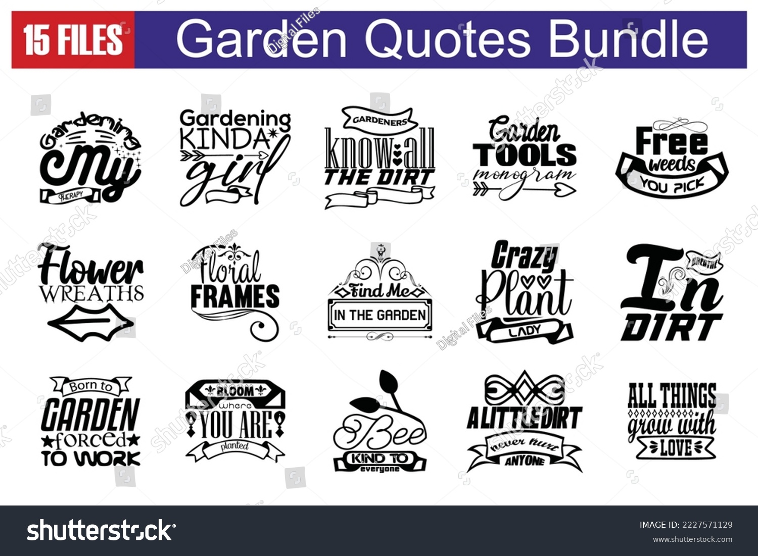 SVG of Garden Quotes svg Cut Files Designs Bundle. Garden quotes t shirt cut files, Garden quotes t shirt designs, Saying about Garden  . svg