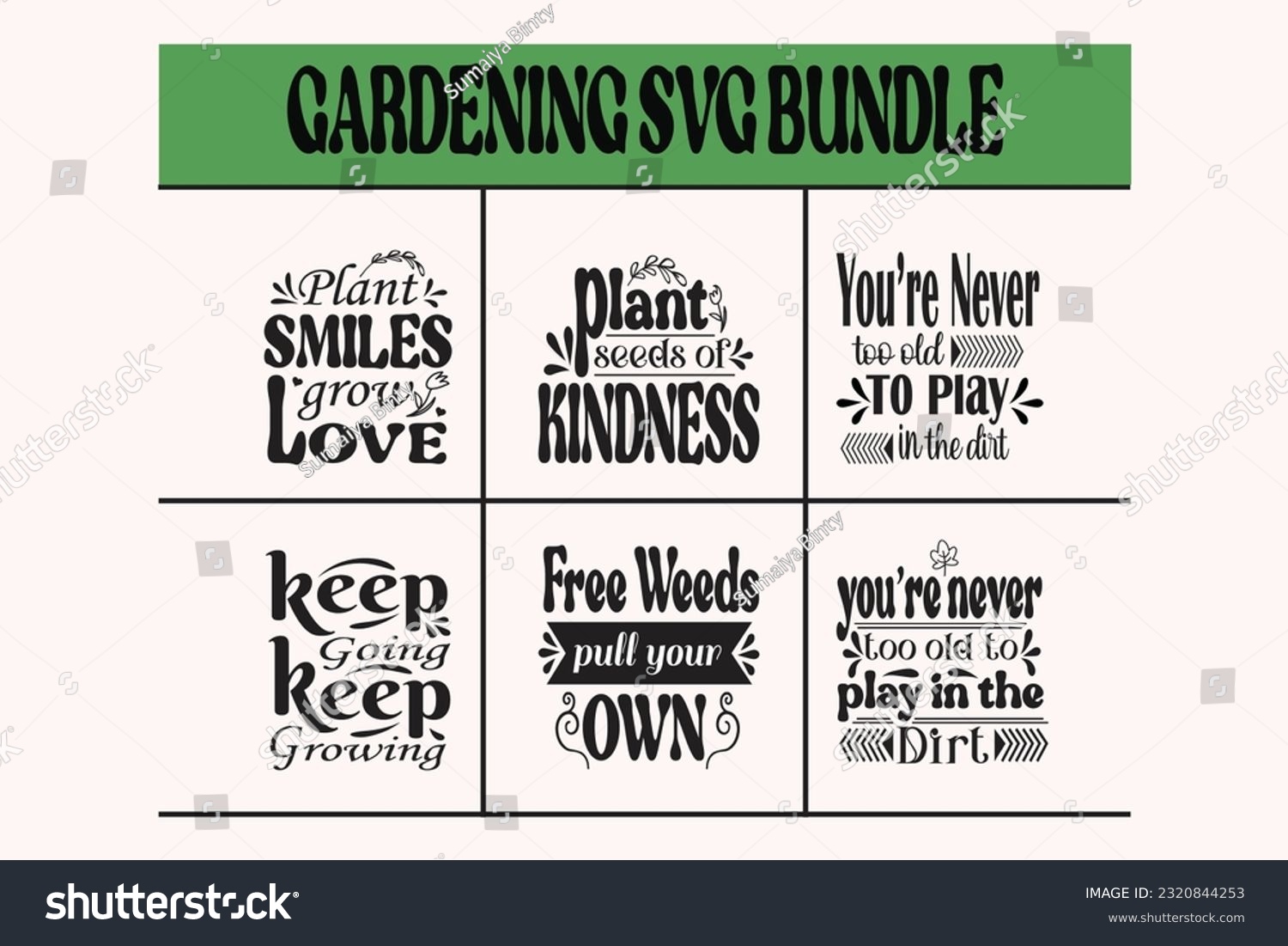 SVG of Gardening SVG Bundle, SVG Bundle, SVG Design, SVG T-shirt Design, Typography T-shirt Design, Typography Design,  svg