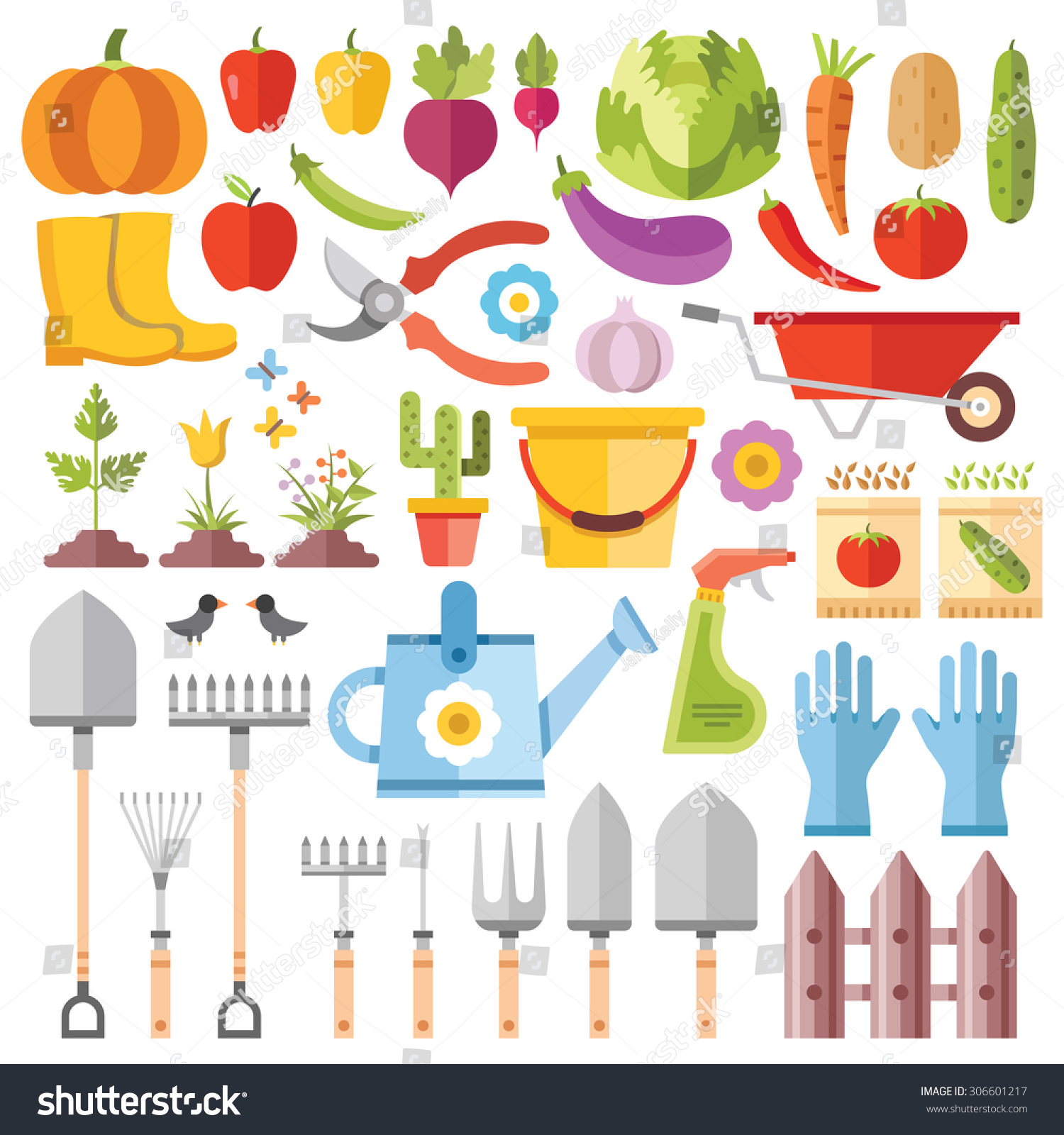 Gardening Tools Horticultural Activities Gardening Ideas Stock ... Gardening Tools Horticultural Activities Gardening Ideas Stock ...