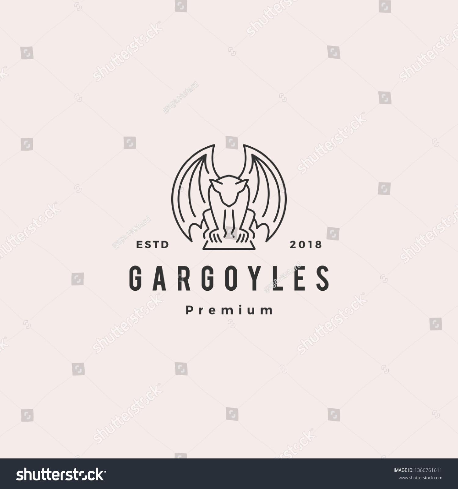 Logo Gargoyles Gagoyle Ilustración Vector: Vector De Stock (libre De ...