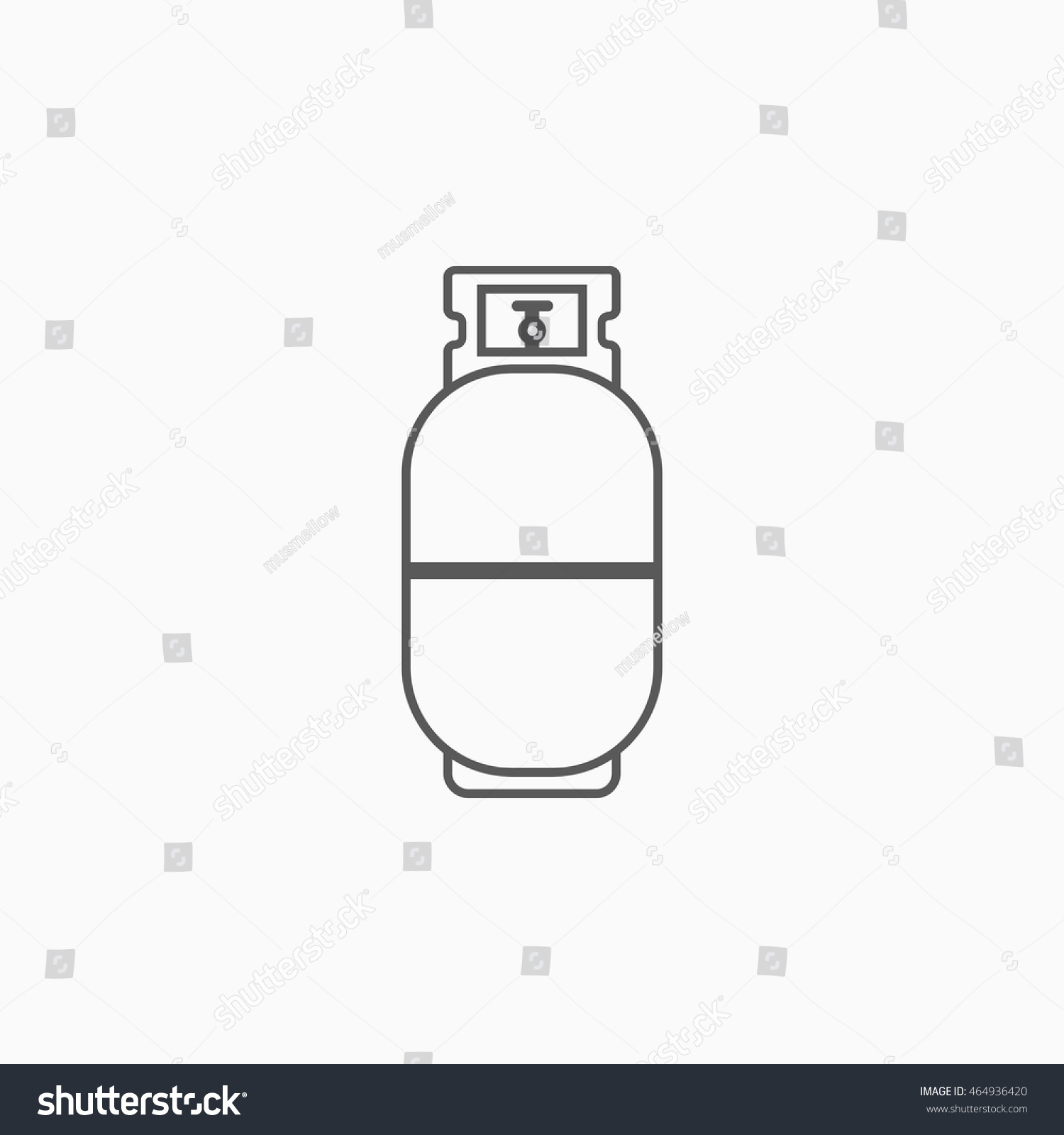 Gas Bottle Icon Stock Vector Illustration 464936420 : Shutterstock