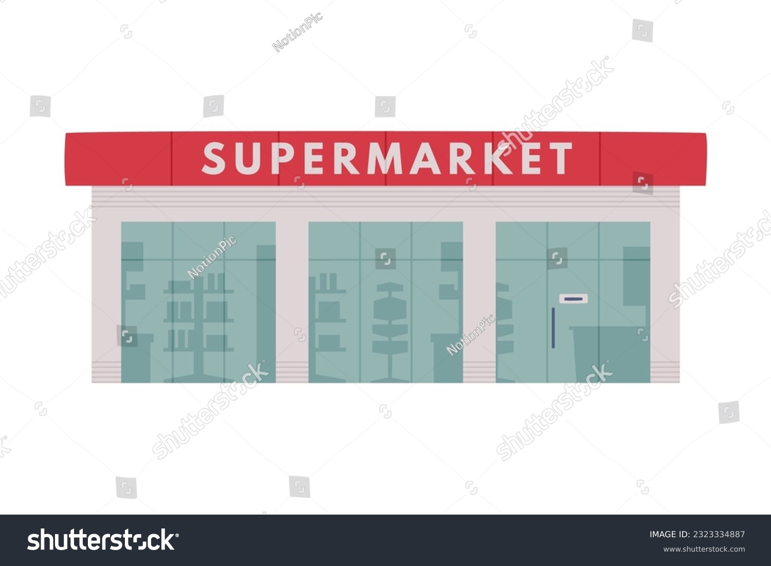 SVG of Gas Filling Station Supermarket Building as Facility Selling Fuel for Motor Vehicle Vector Illustration svg