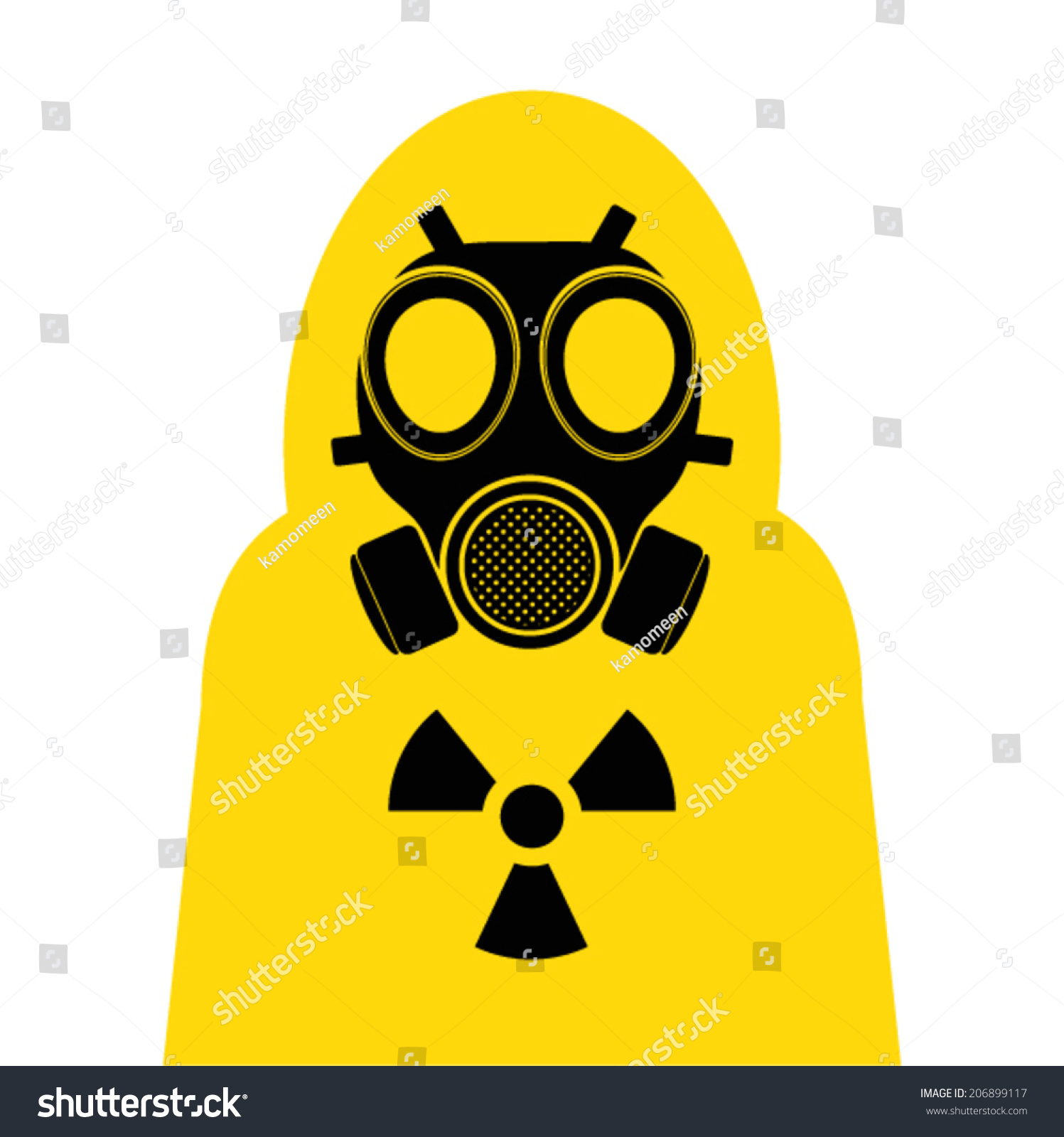 Download Gas Mask Yellow Suit Cover Stock Vector Royalty Free 206899117 PSD Mockup Templates