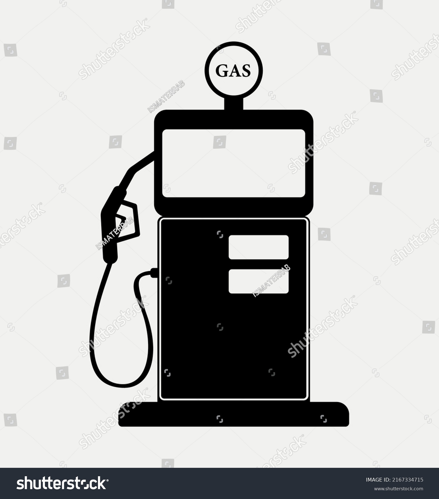 SVG of Gas Station Pump Silhouette, Oil Gasoline Petrol Bowsers Vector Illustration. svg