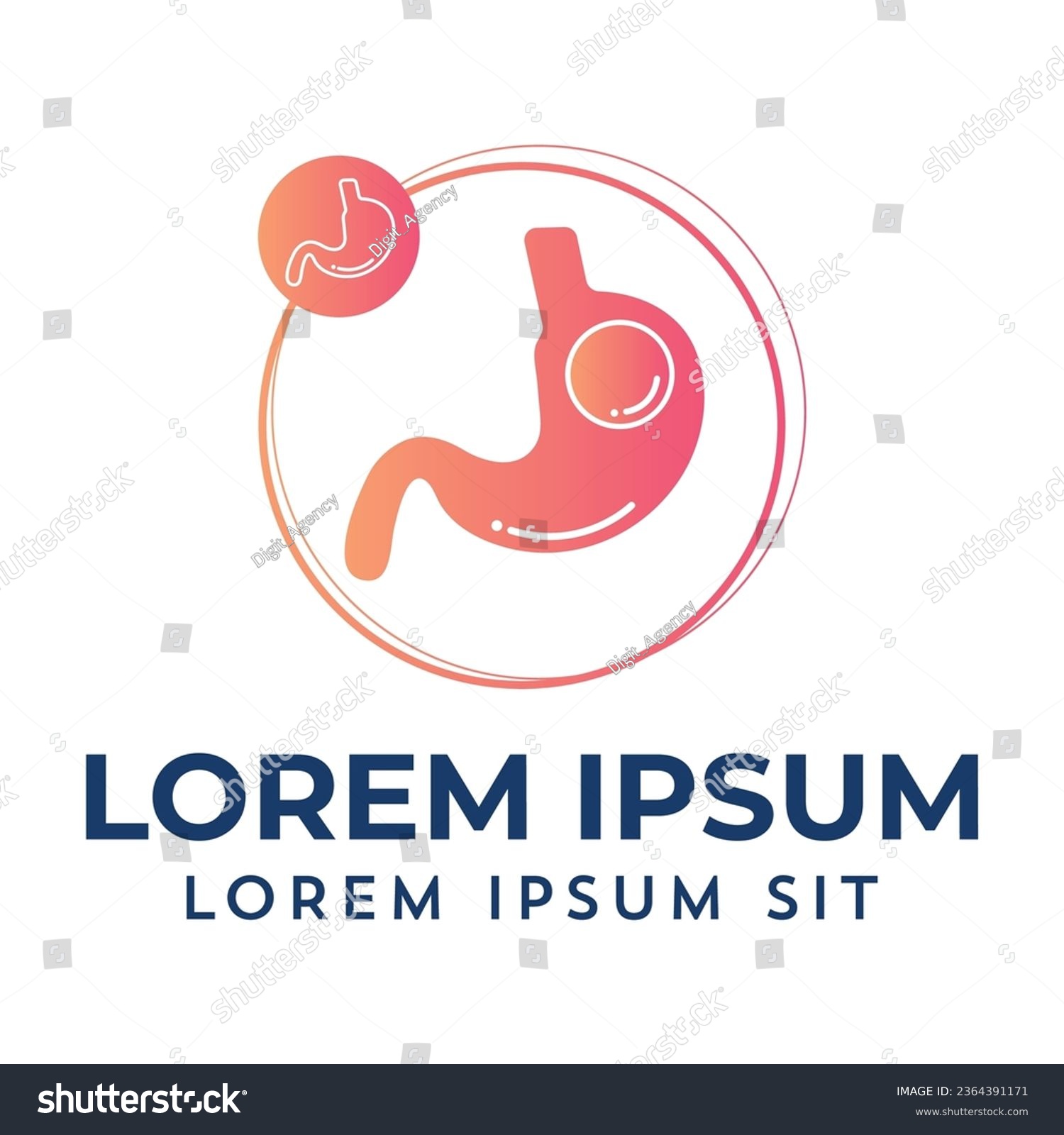 SVG of Gastric Balloon logo Stomach, obesity logo, Endoscopy Inside a Stomach weight loss surgery vector illustration  svg