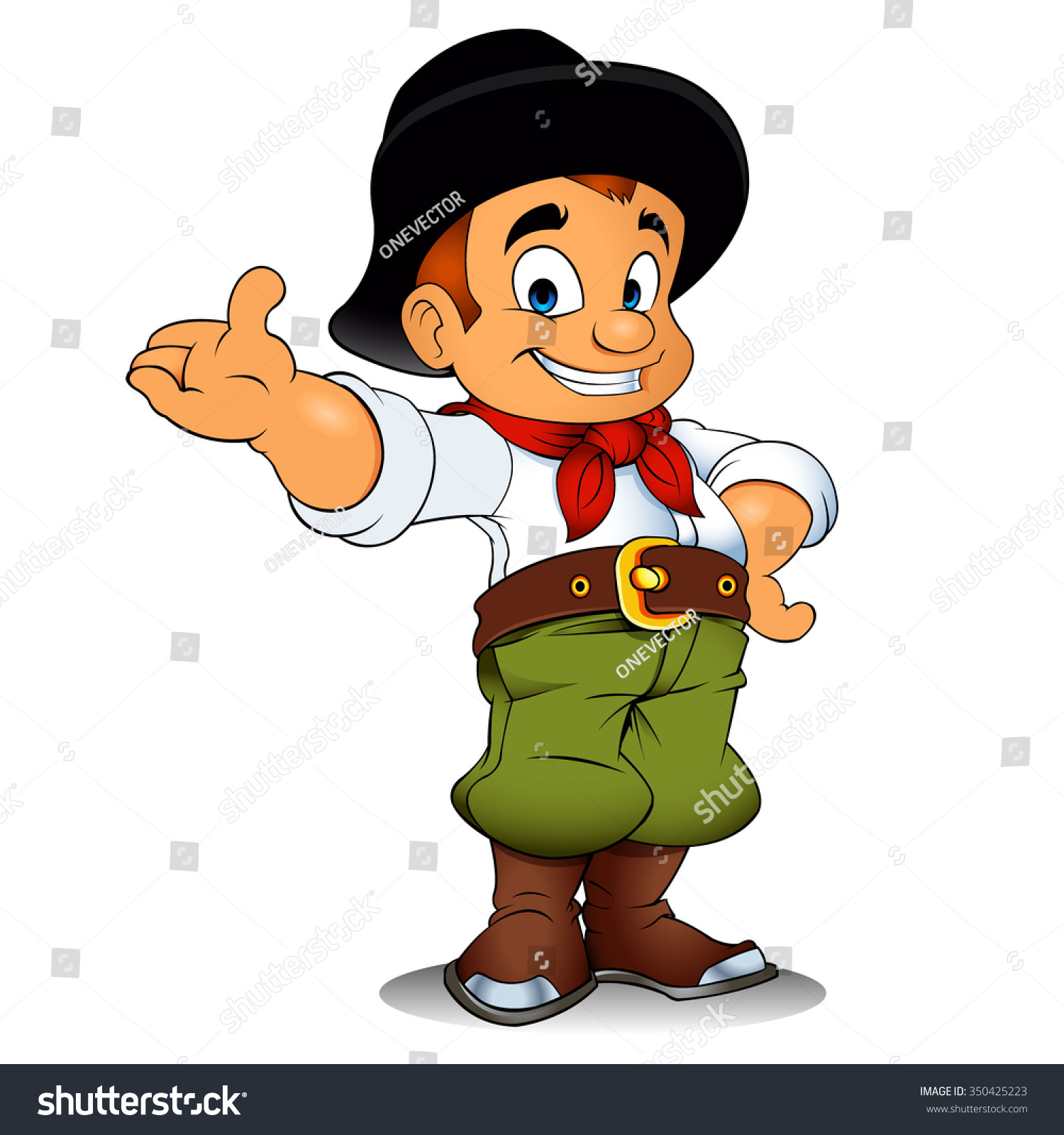 Gaucho,Cowboy Cartoon Stock Vector Illustration 350425223 : Shutterstock