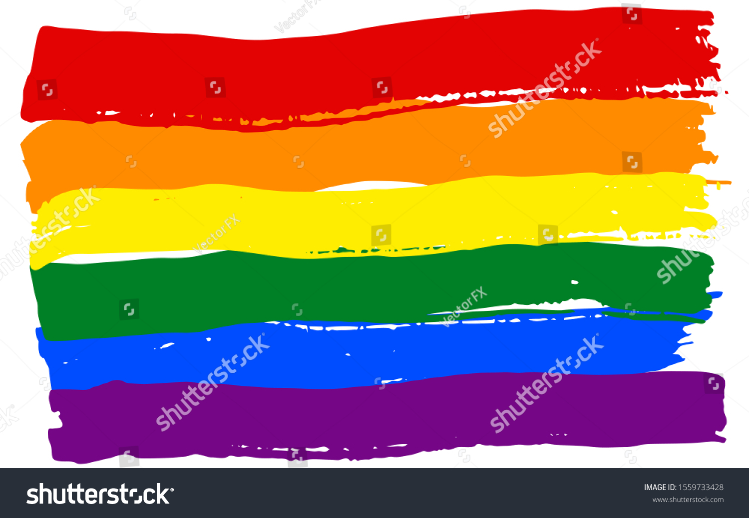 Gay Pride Style Colored Background Imitation Stock Vector Royalty Free