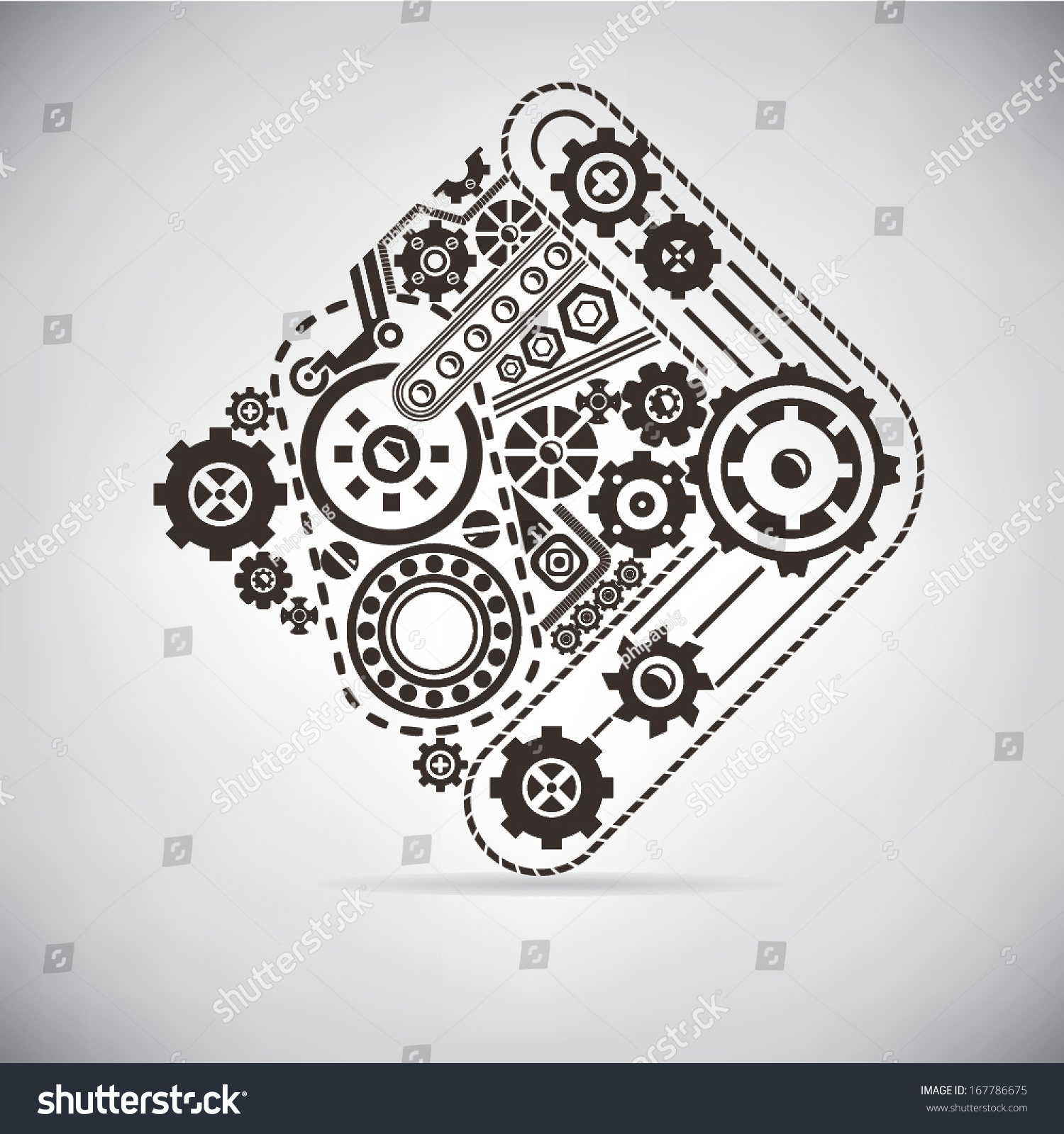 Gear Stock Vector 167786675 - Shutterstock