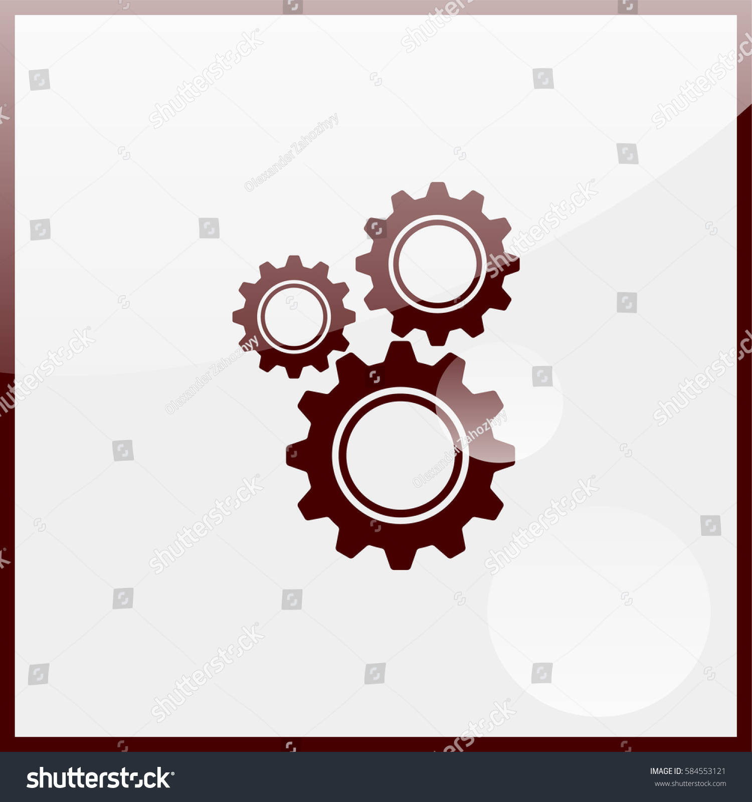 Gear Icon Stock Vector 584553121 - Shutterstock