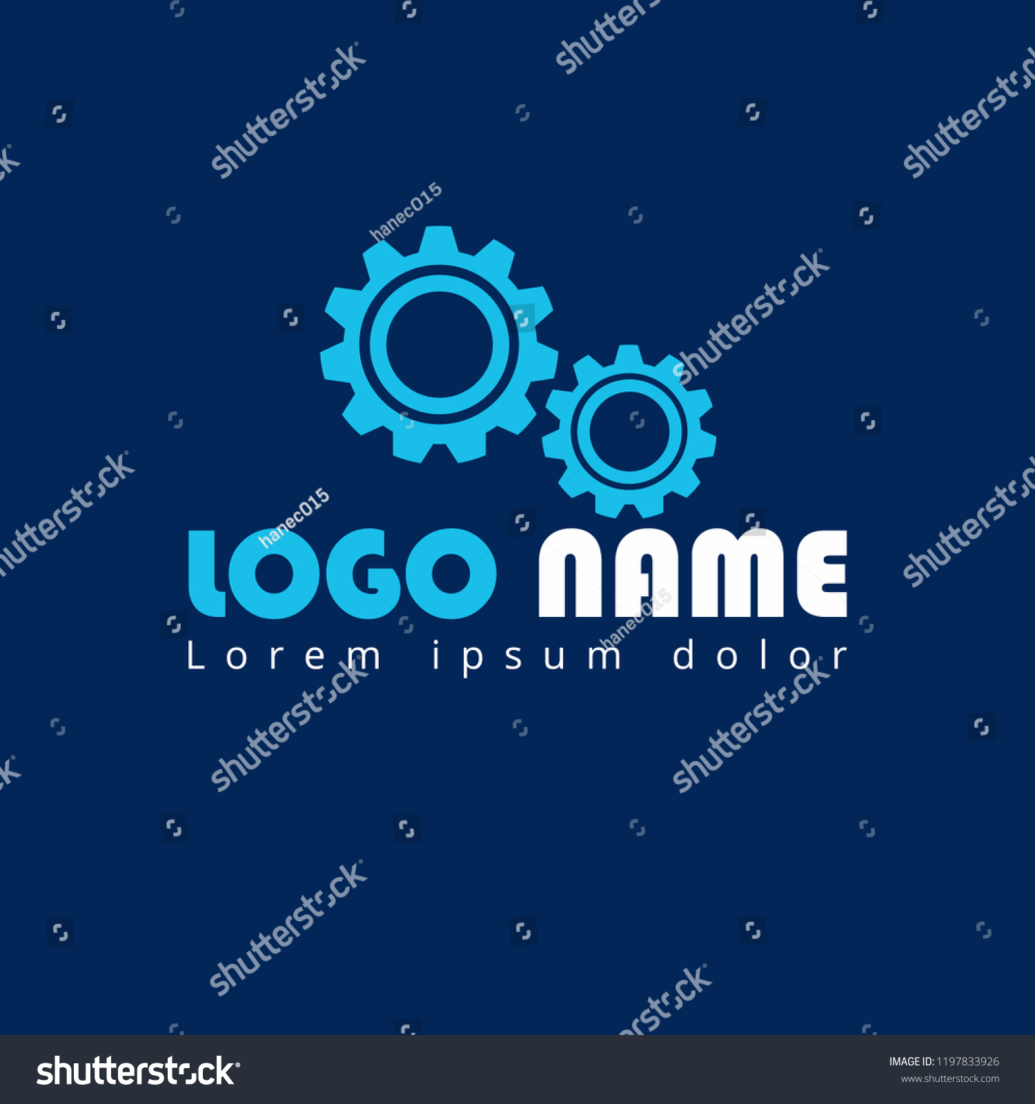 Gear Logo Design Stock Vector (Royalty Free) 1197833926 Shutterstock