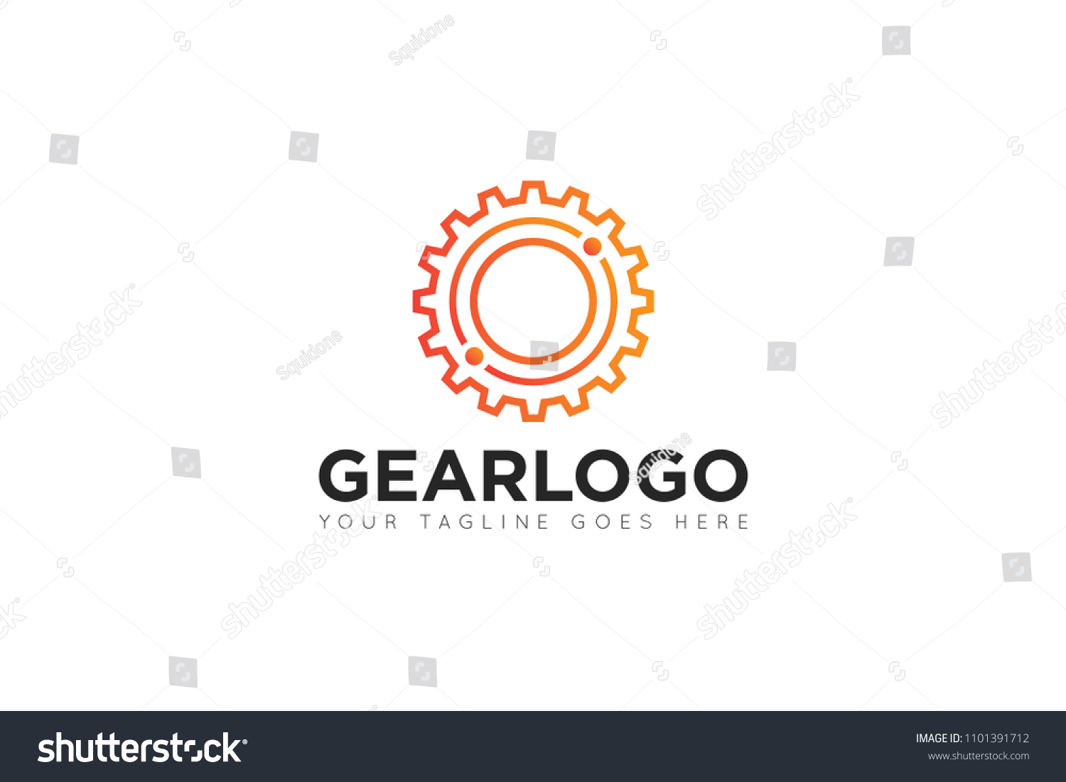 Gear Logo Icon Symbol Design Template Stock Vector (Royalty Free ...