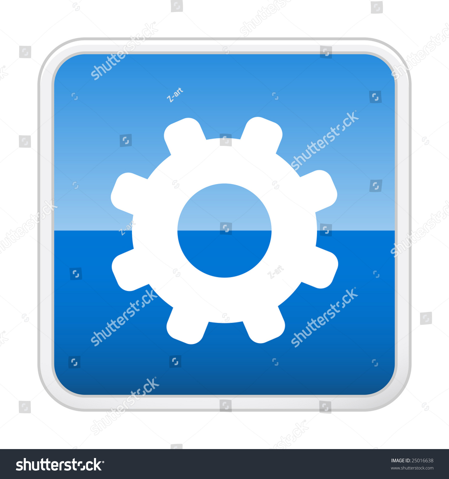 Gear Vector Icon Button Stock Vector 25016638 - Shutterstock