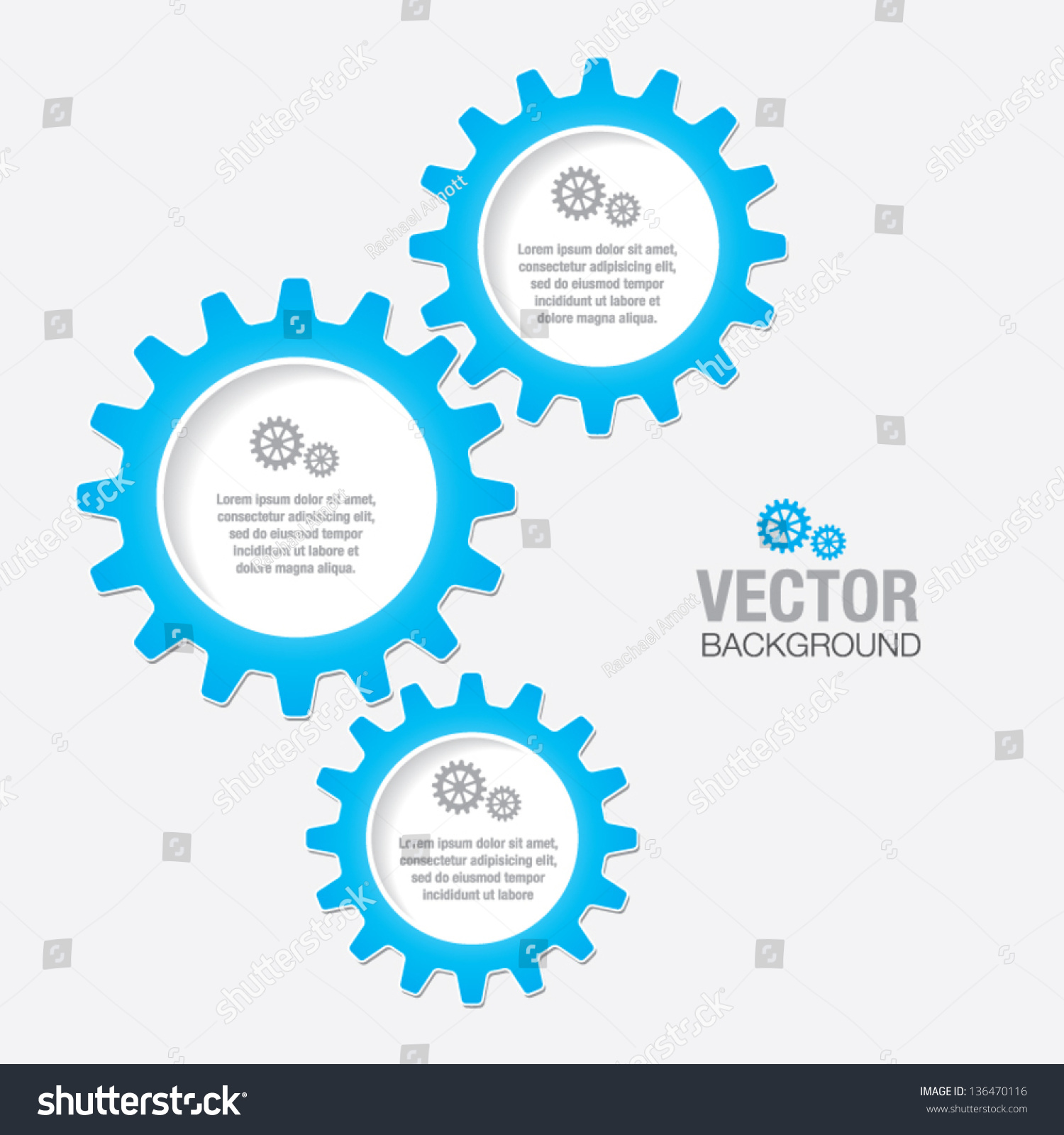 Gears And Cogs Stock Vector Illustration 136470116 Shutterstock