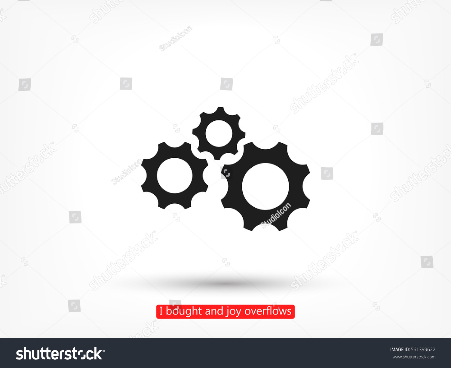 Gears Icon Stock Vector 561399622 - Shutterstock