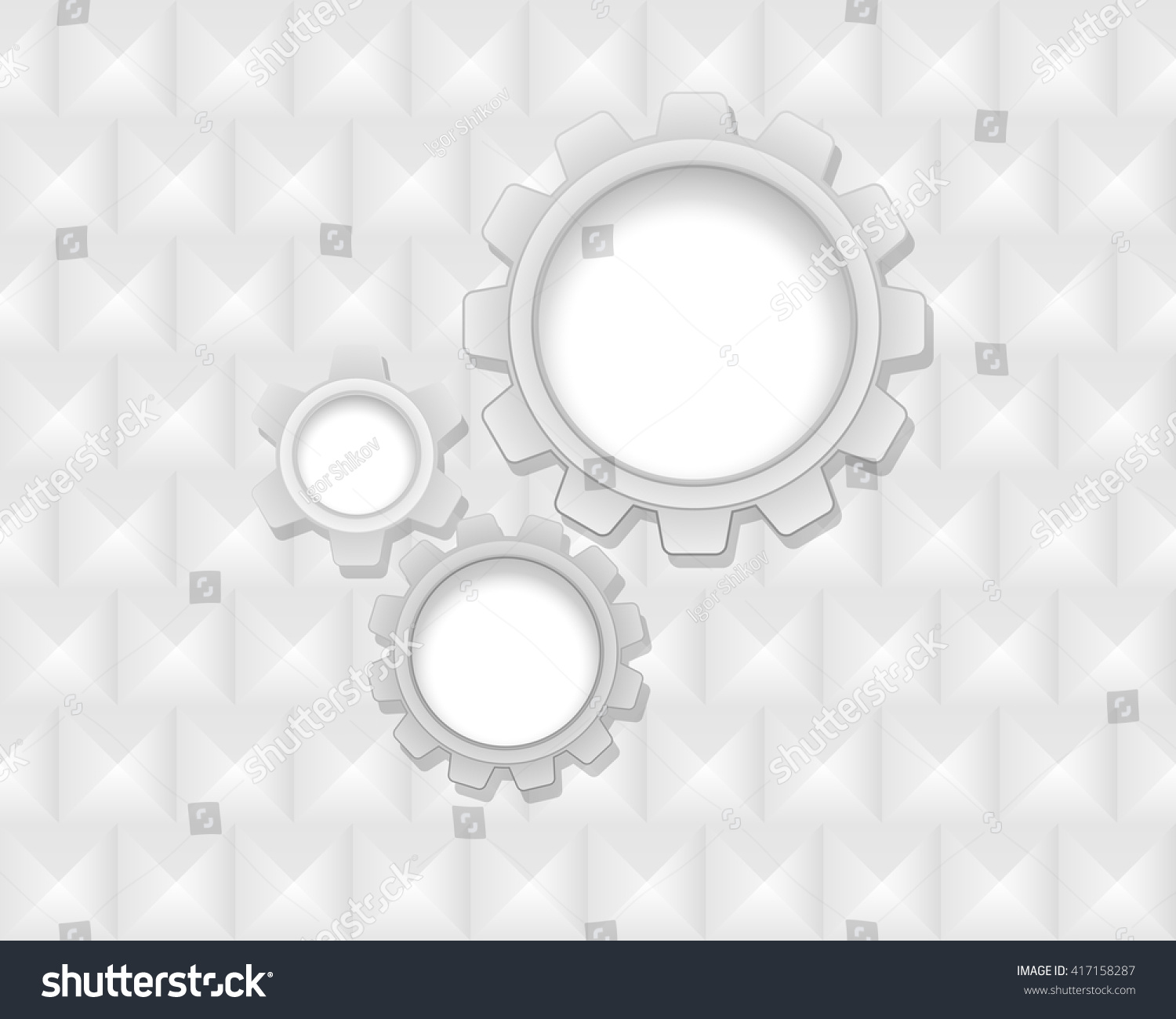 Gears Industrial Background 3d Stock Vector (Royalty Free) 417158287
