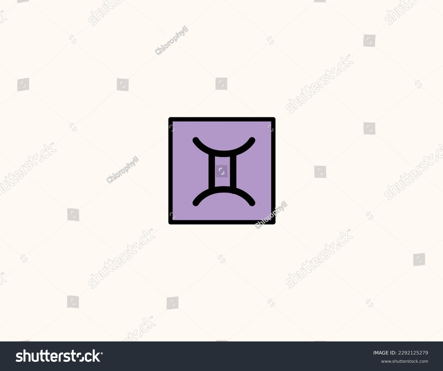 SVG of Gemini zodiac sign vector icon. Isolated Gemini horoscope sign flat emoji, emoticon symbol - Vector svg
