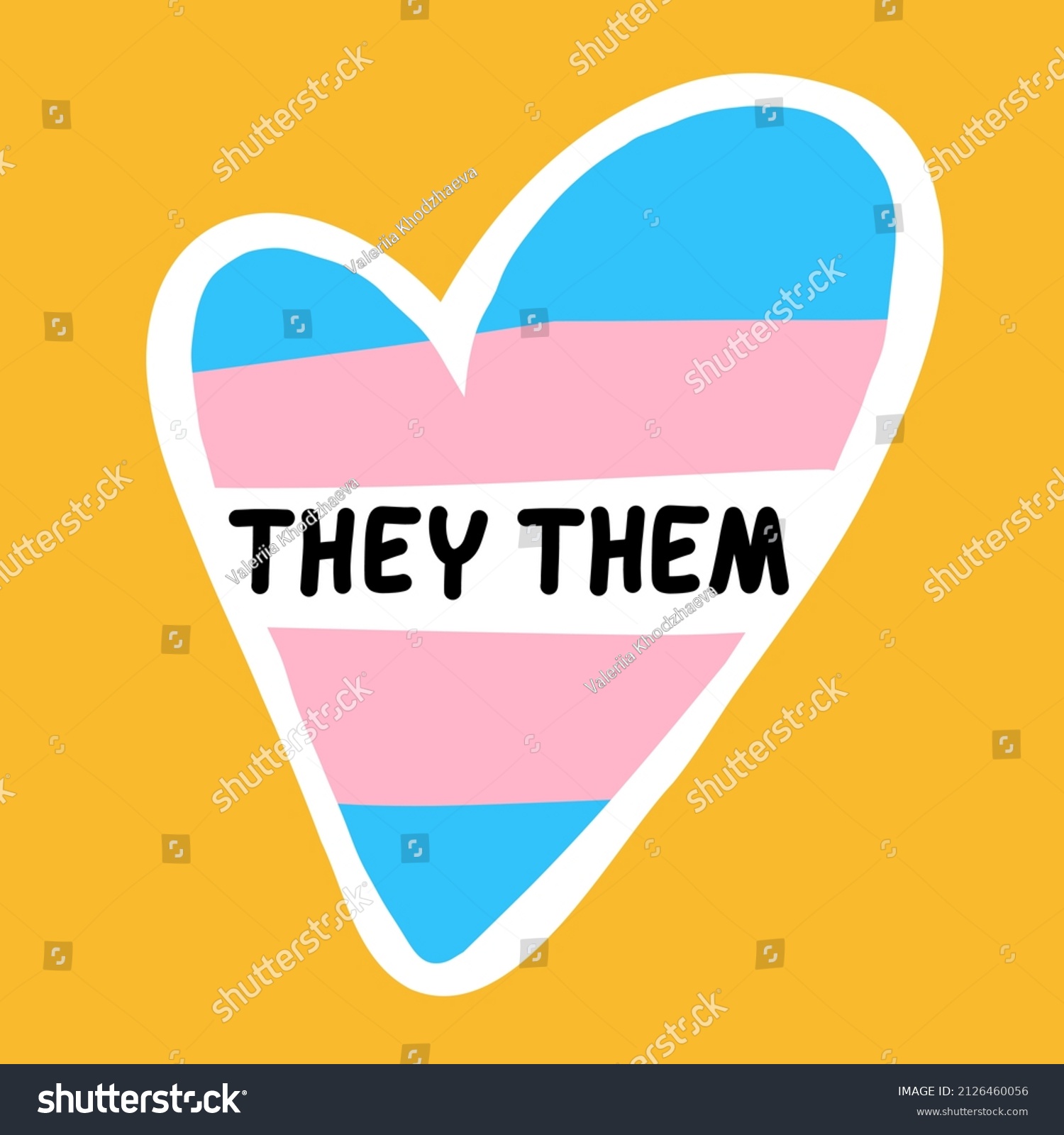 Gender Definition Pronoun They Them On เวกเตอร์สต็อก ปลอดค่าลิขสิทธิ์ 2126460056 Shutterstock 6473