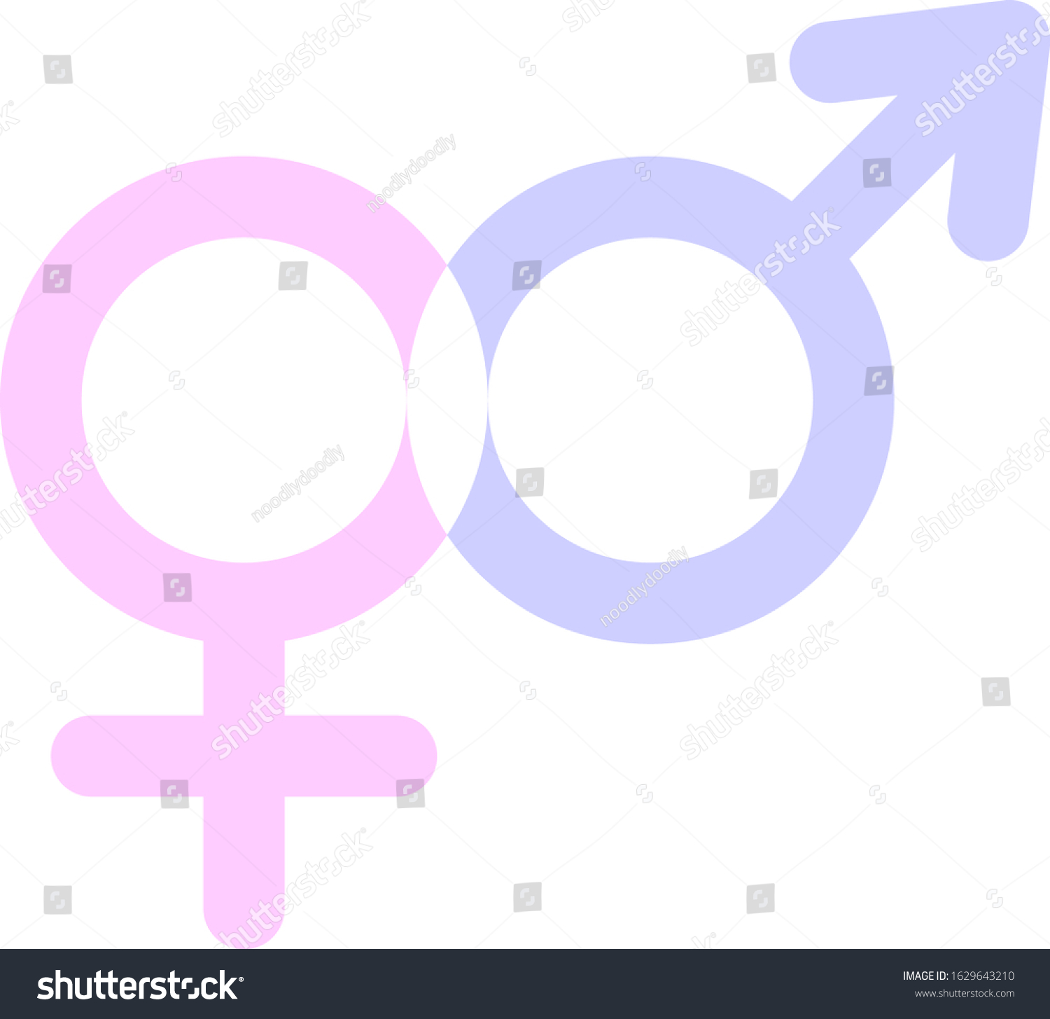 Vektor Stok Gender Equality Icon Gender Equality Symbol Tanpa Royalti 1629643210 Shutterstock 5443