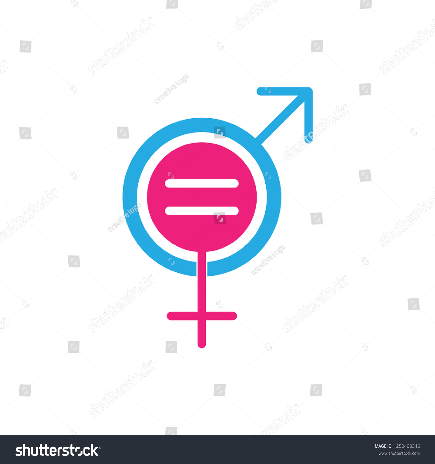 Gender Logo Vector Stock Vector (Royalty Free) 1250400346